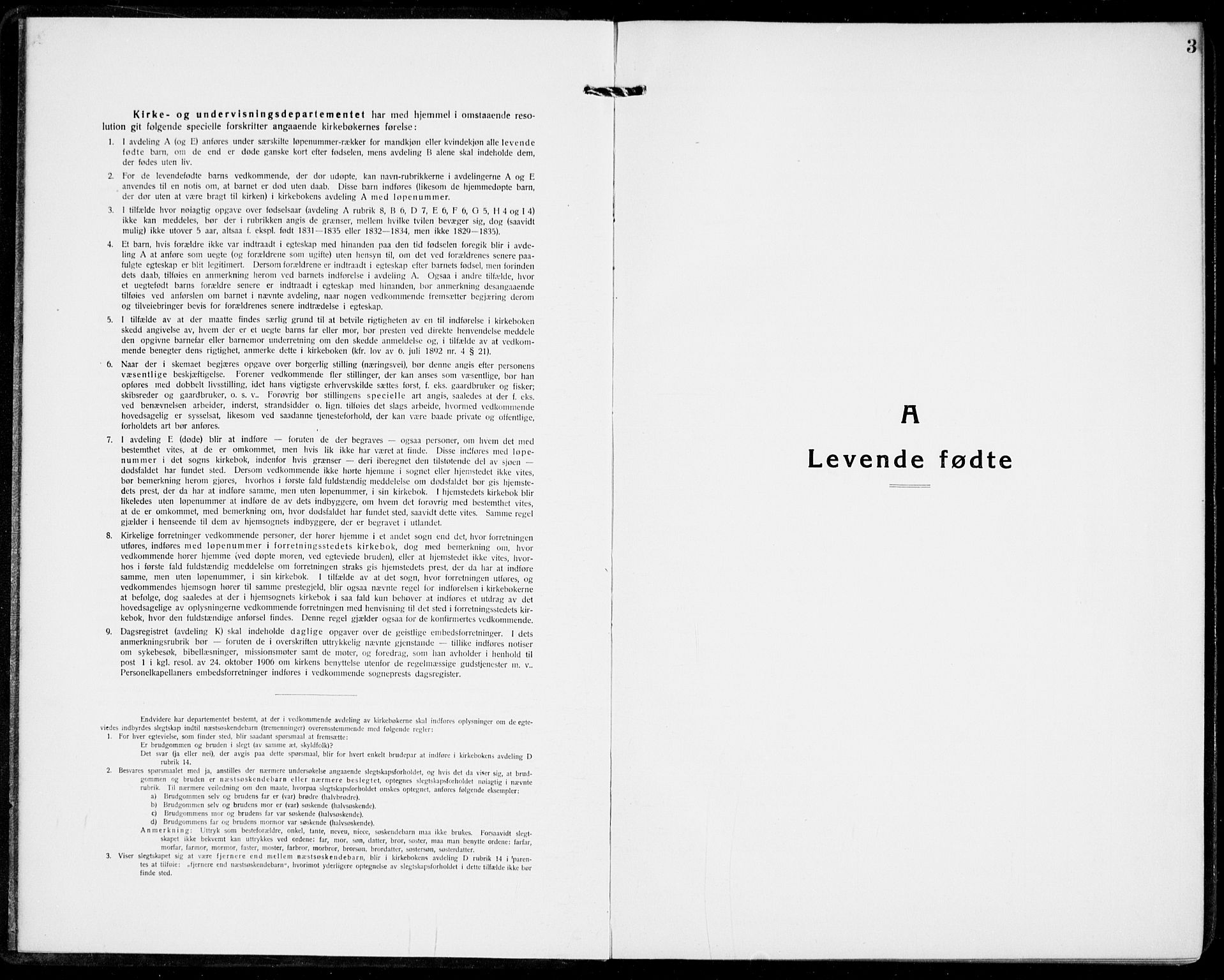 Modum kirkebøker, SAKO/A-234/G/Ga/L0012: Parish register (copy) no. I 12, 1923-1933, p. 3
