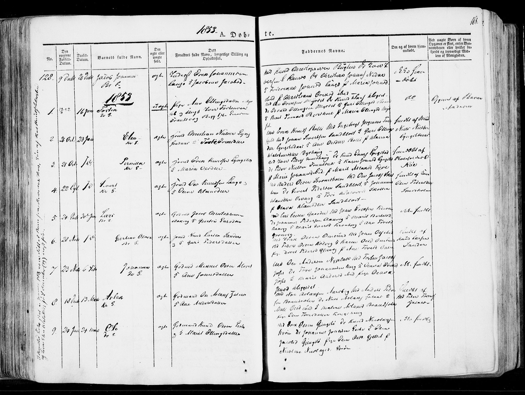 Ministerialprotokoller, klokkerbøker og fødselsregistre - Møre og Romsdal, SAT/A-1454/568/L0803: Parish register (official) no. 568A10, 1830-1853, p. 168