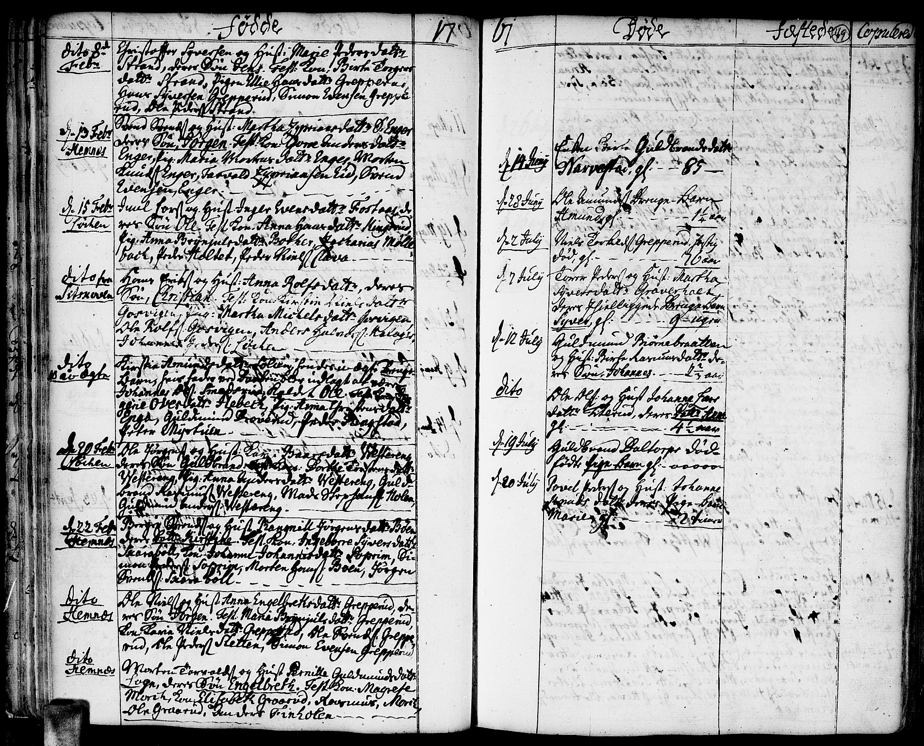 Høland prestekontor Kirkebøker, AV/SAO-A-10346a/F/Fa/L0004: Parish register (official) no. I 4, 1757-1780, p. 49