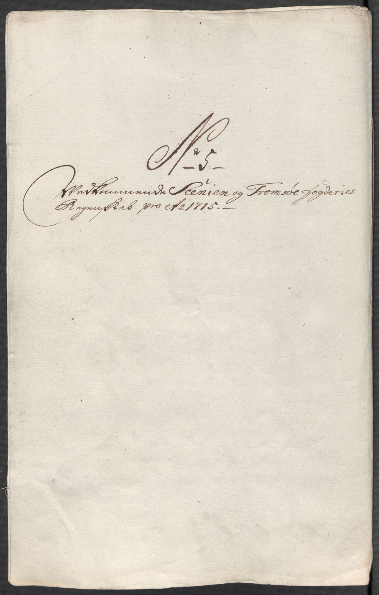 Rentekammeret inntil 1814, Reviderte regnskaper, Fogderegnskap, RA/EA-4092/R68/L4761: Fogderegnskap Senja og Troms, 1715, p. 82