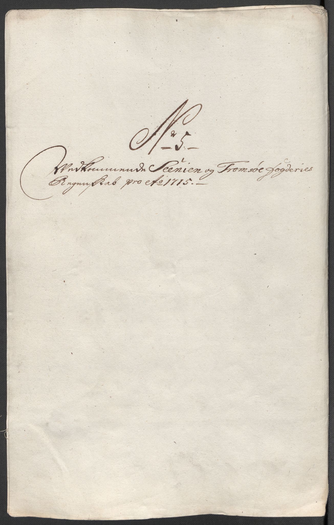 Rentekammeret inntil 1814, Reviderte regnskaper, Fogderegnskap, AV/RA-EA-4092/R68/L4761: Fogderegnskap Senja og Troms, 1715, p. 82