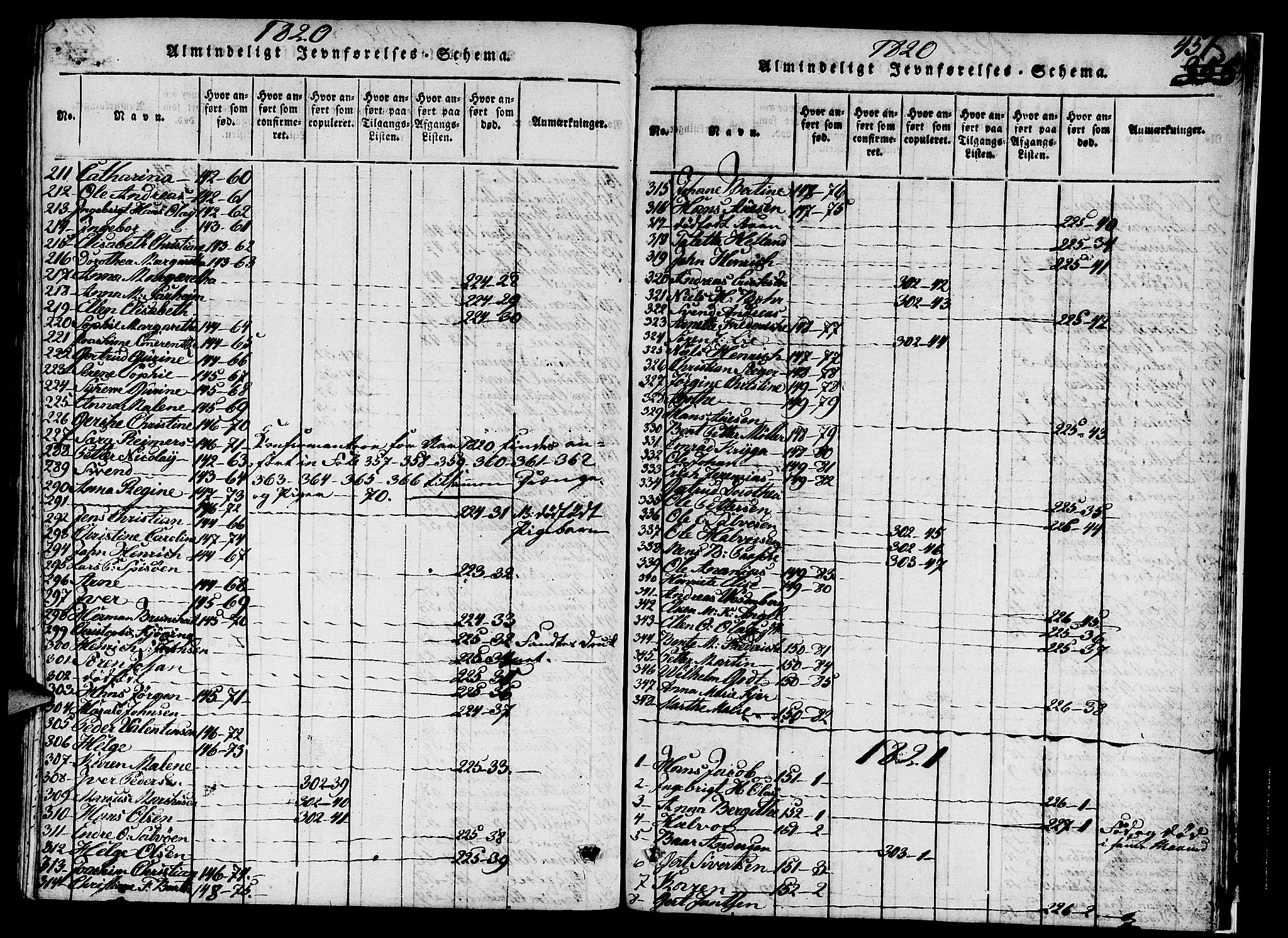 Nykirken Sokneprestembete, SAB/A-77101/H/Hab/L0003: Parish register (copy) no. A 4, 1816-1821, p. 451