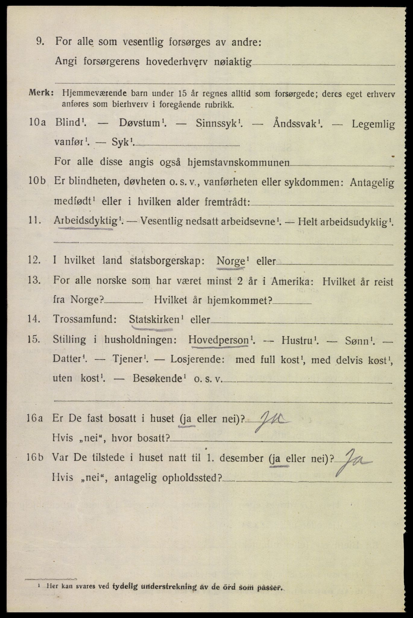 SAK, 1920 census for Konsmo, 1920, p. 1407