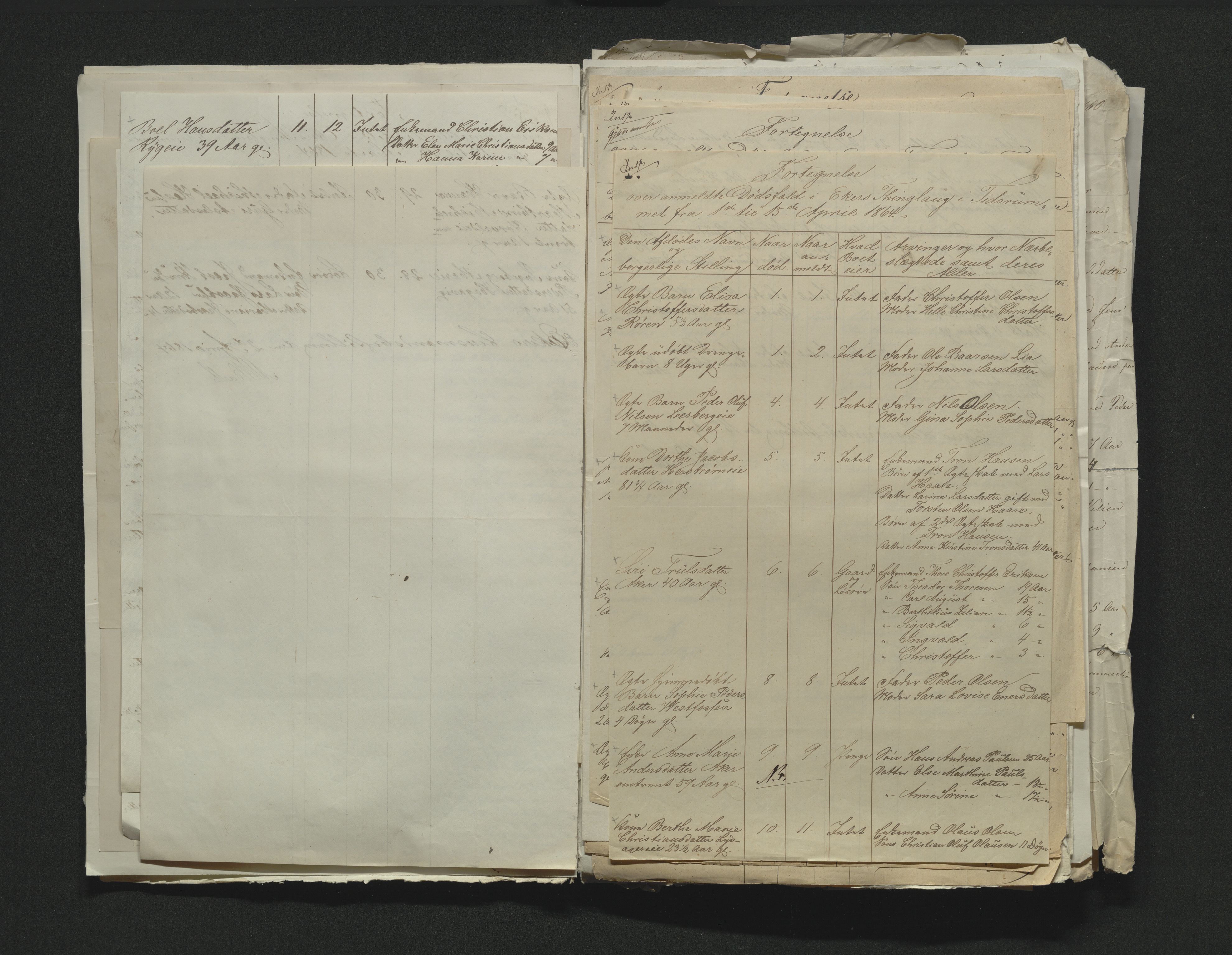 Eiker, Modum og Sigdal sorenskriveri, AV/SAKO-A-123/H/Ha/Hab/L0011: Dødsfallsmeldinger, 1862-1865, p. 364