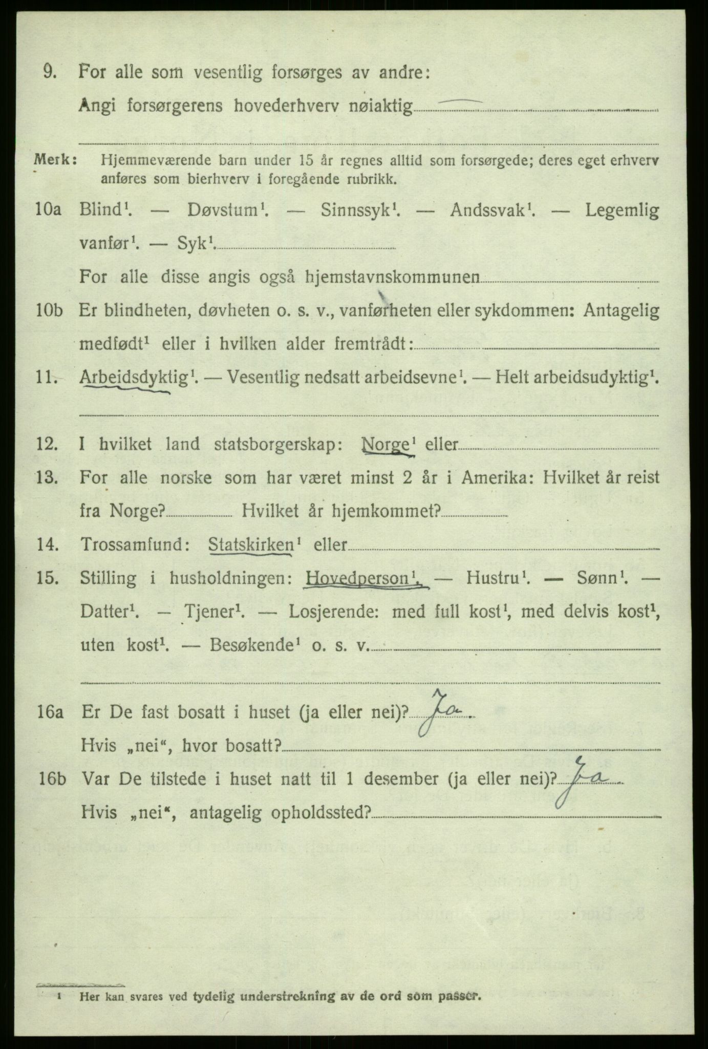 SAB, 1920 census for Fjaler, 1920, p. 4956