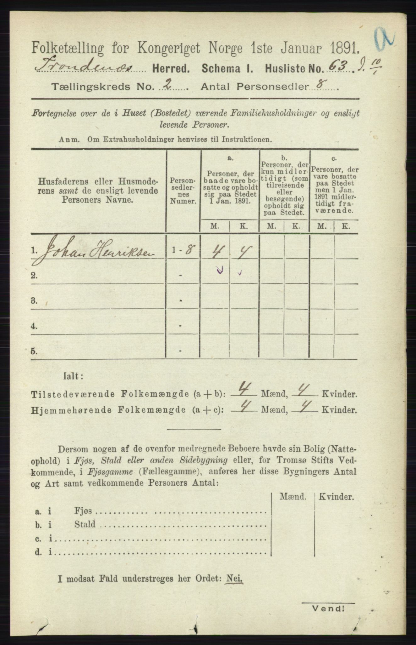 RA, 1891 census for 1914 Trondenes, 1891, p. 641