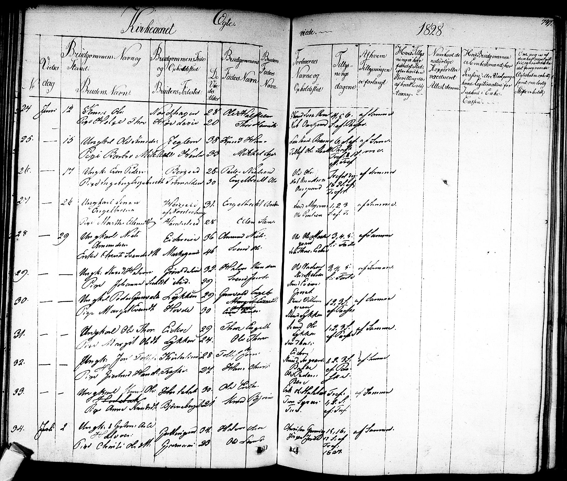 Nes kirkebøker, AV/SAKO-A-236/F/Fa/L0008: Parish register (official) no. 8, 1824-1834, p. 746-747