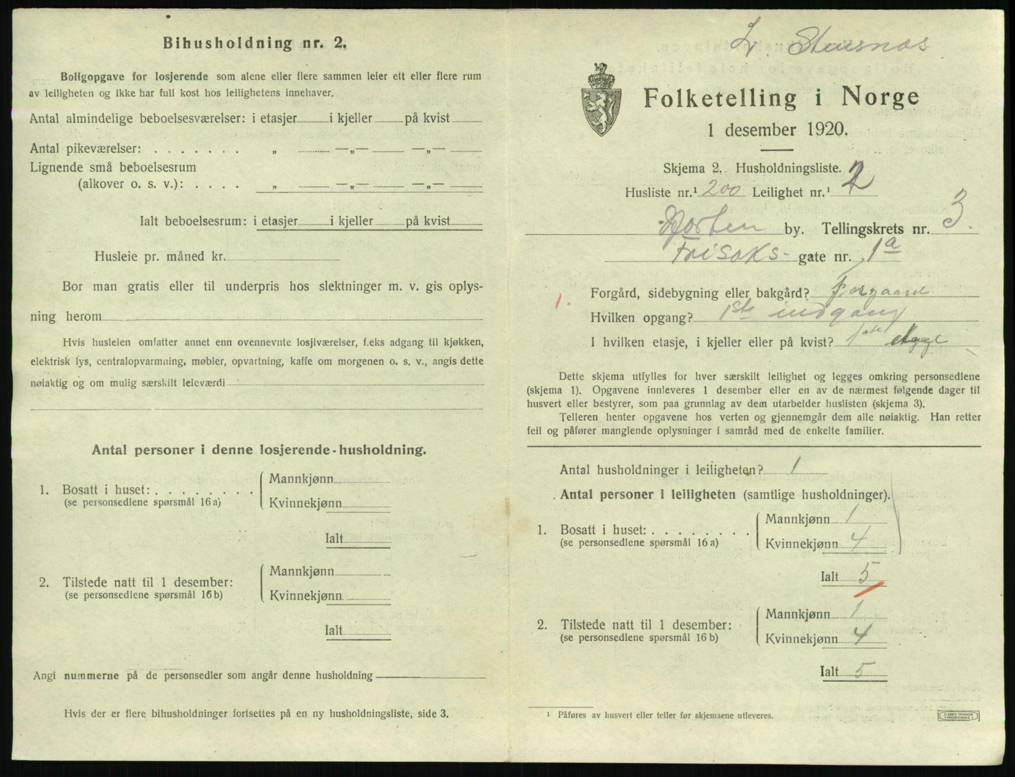 SAKO, 1920 census for Horten, 1920, p. 4771