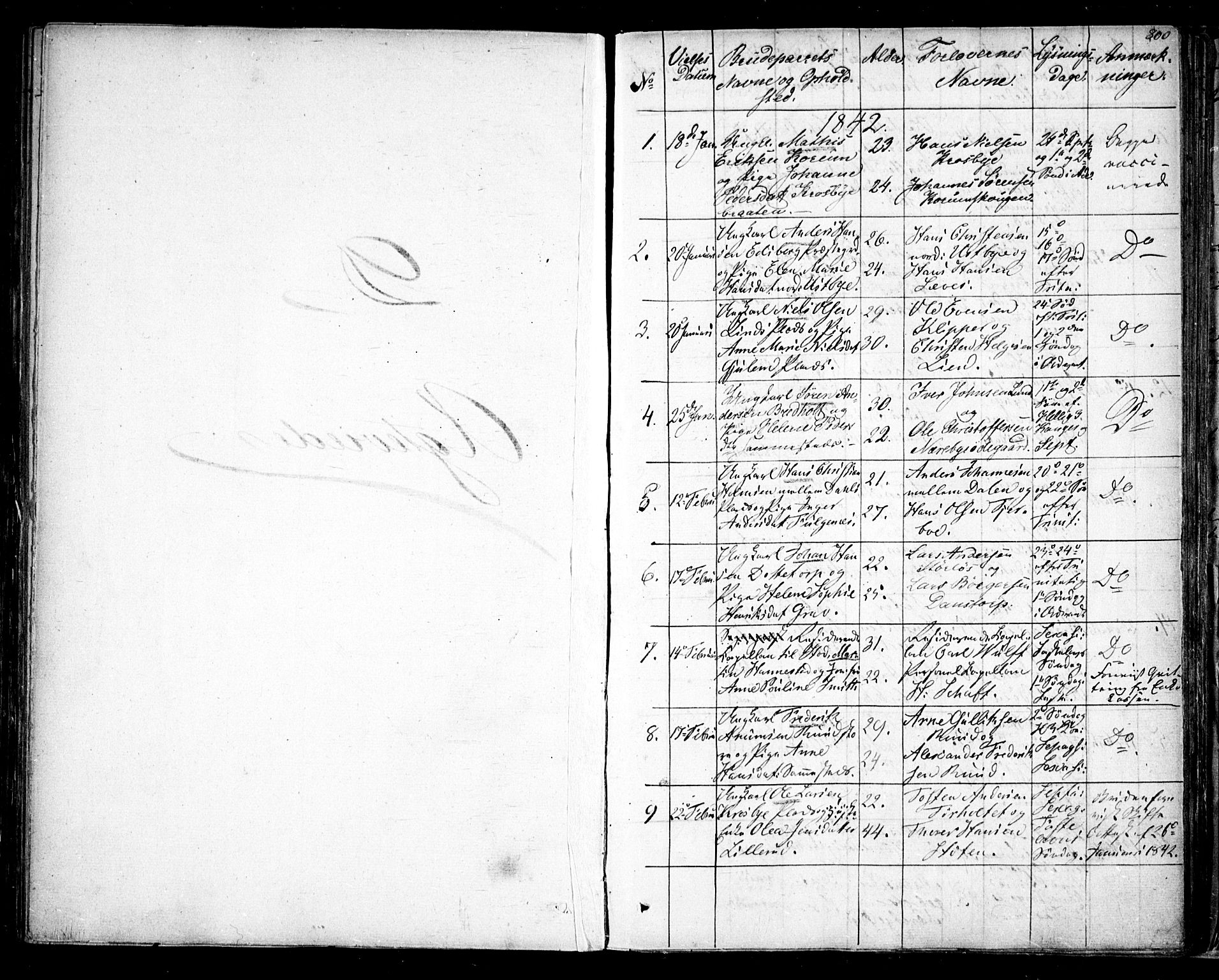 Rakkestad prestekontor Kirkebøker, AV/SAO-A-2008/F/Fa/L0008: Parish register (official) no. I 8, 1842-1849, p. 799-800