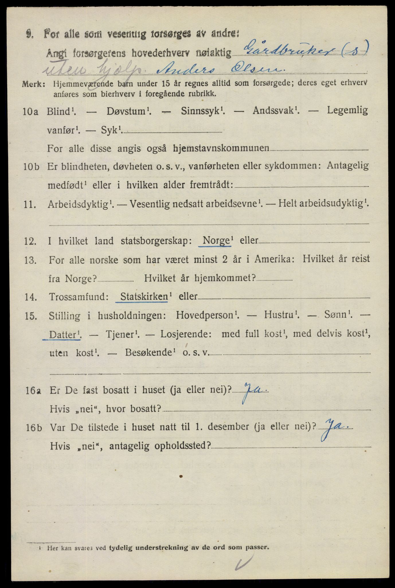 SAO, 1920 census for Tune, 1920, p. 5513