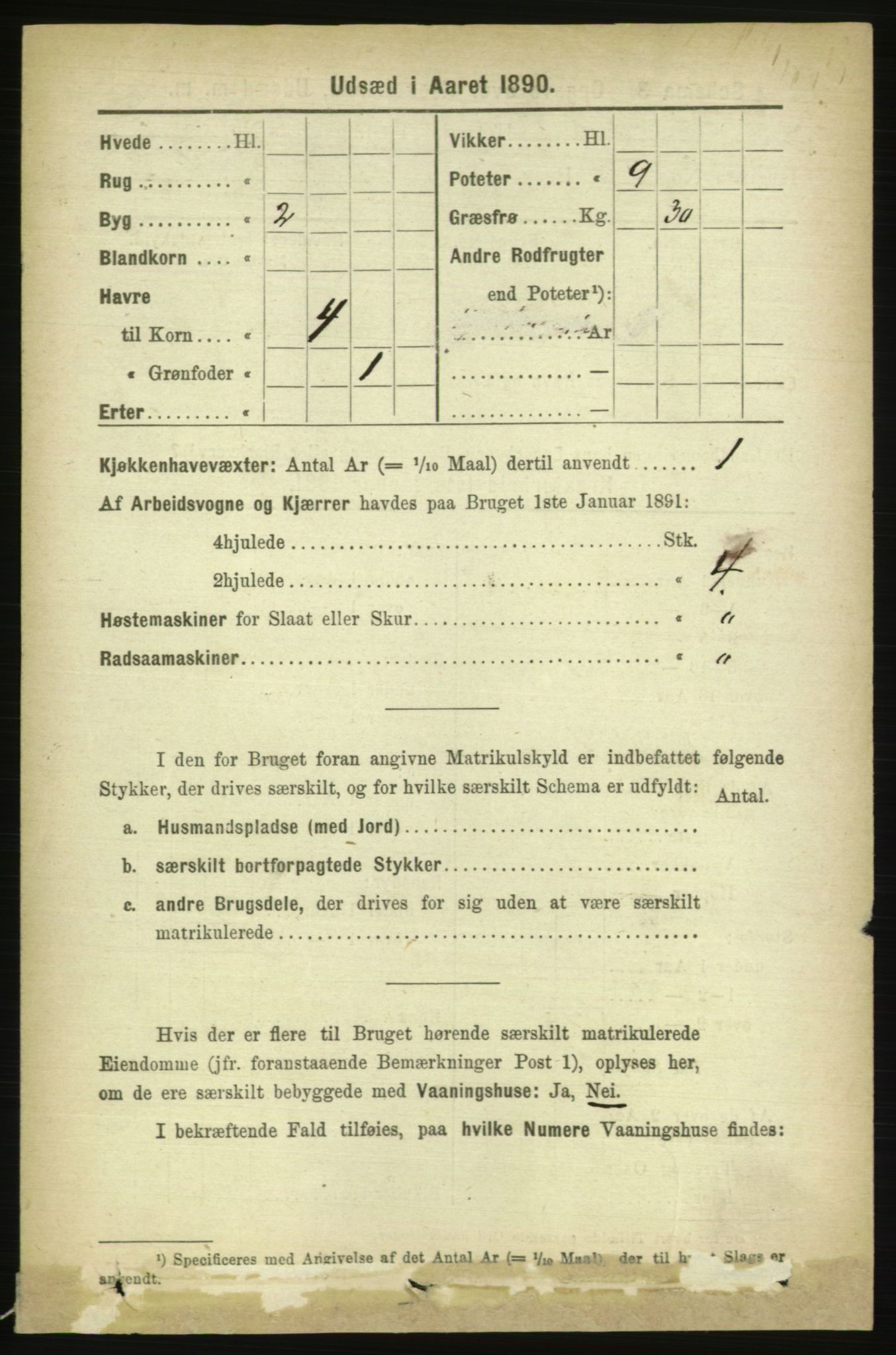 RA, 1891 census for 1543 Nesset, 1891, p. 2362