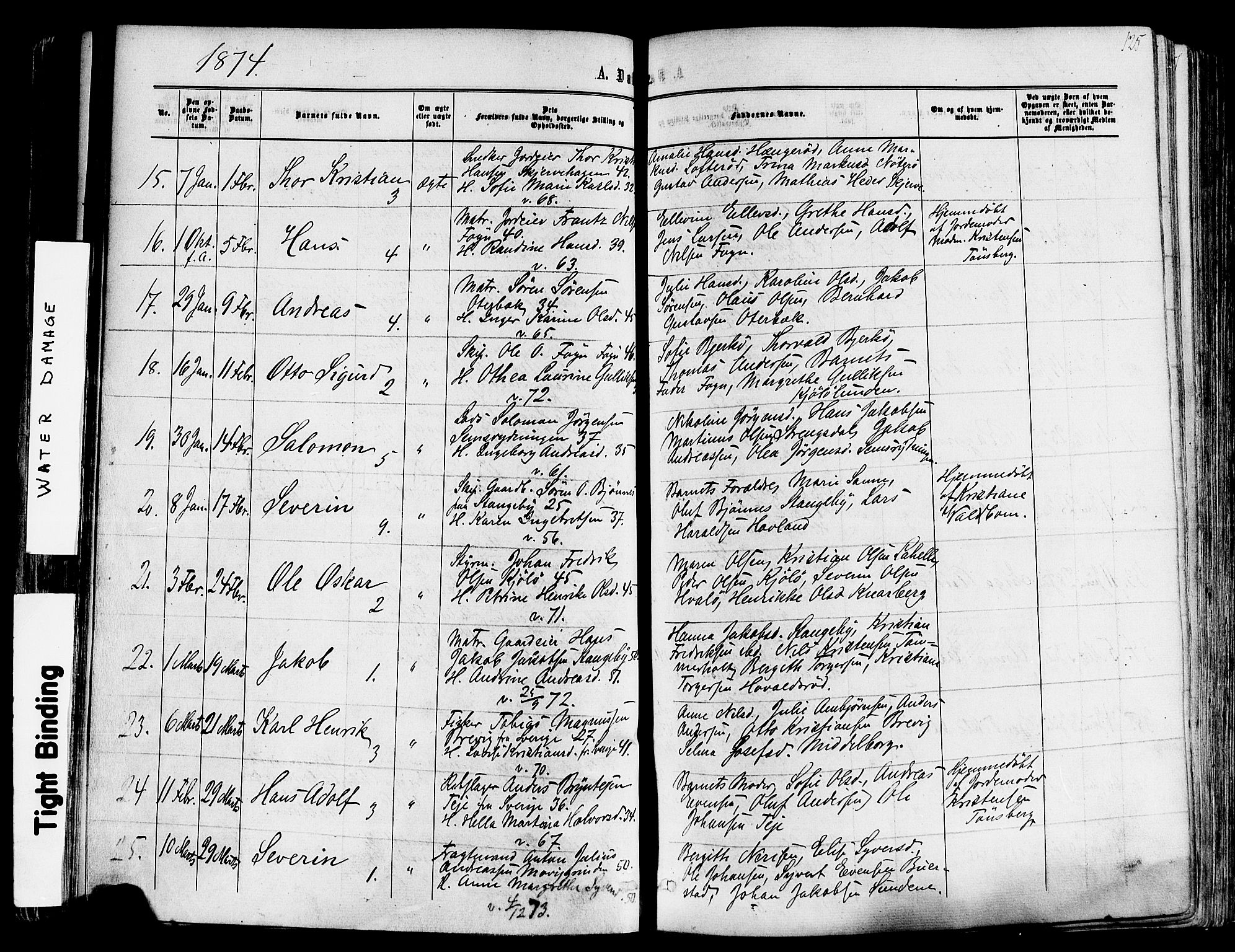 Nøtterøy kirkebøker, SAKO/A-354/F/Fa/L0007: Parish register (official) no. I 7, 1865-1877, p. 125
