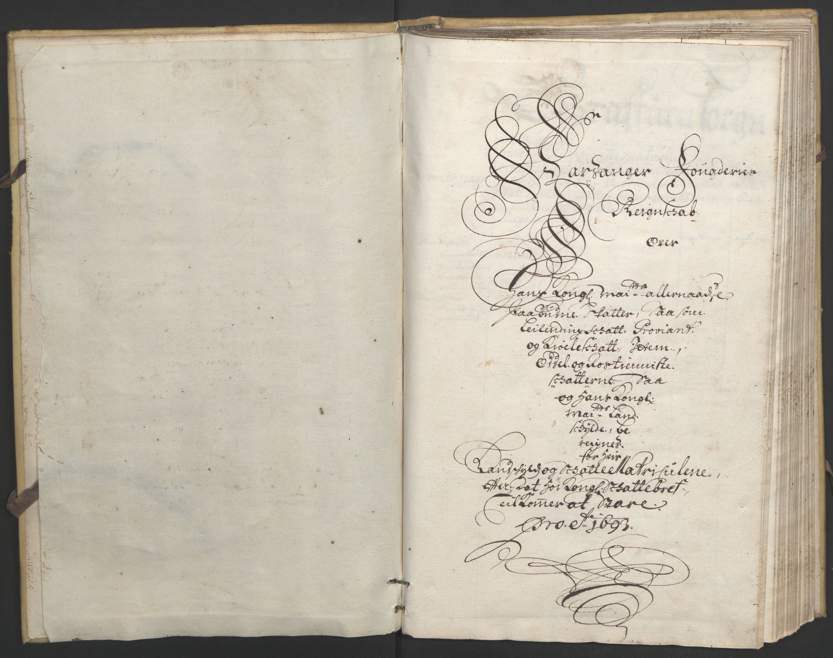 Rentekammeret inntil 1814, Reviderte regnskaper, Fogderegnskap, RA/EA-4092/R48/L2974: Fogderegnskap Sunnhordland og Hardanger, 1693, p. 144