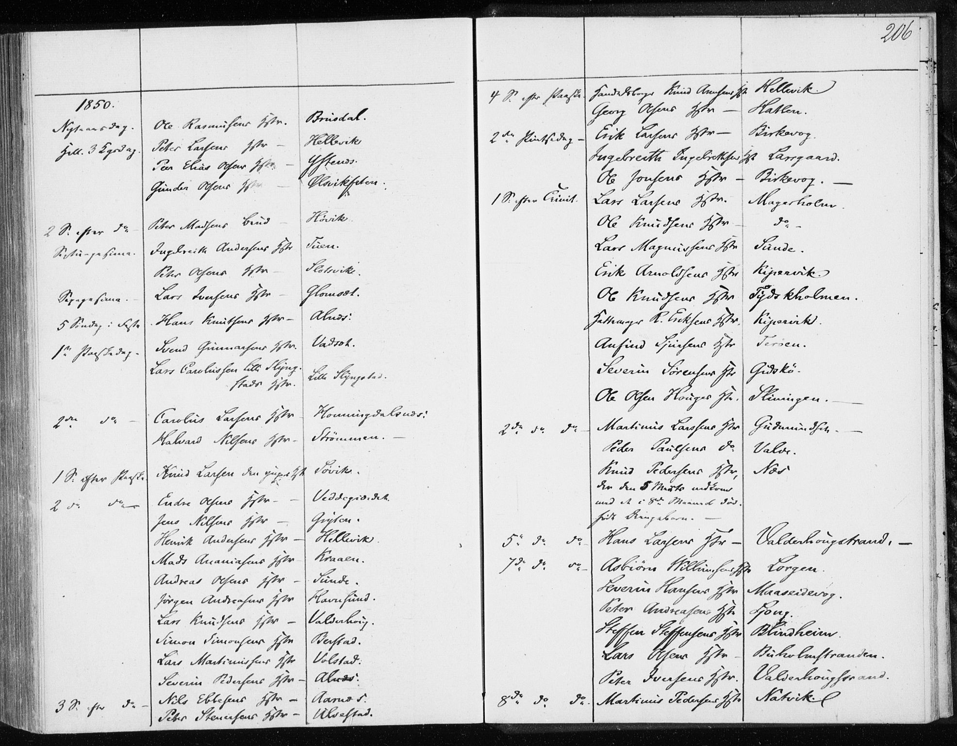 Ministerialprotokoller, klokkerbøker og fødselsregistre - Møre og Romsdal, AV/SAT-A-1454/528/L0415: Curate's parish register no. 528B03, 1843-1852, p. 206