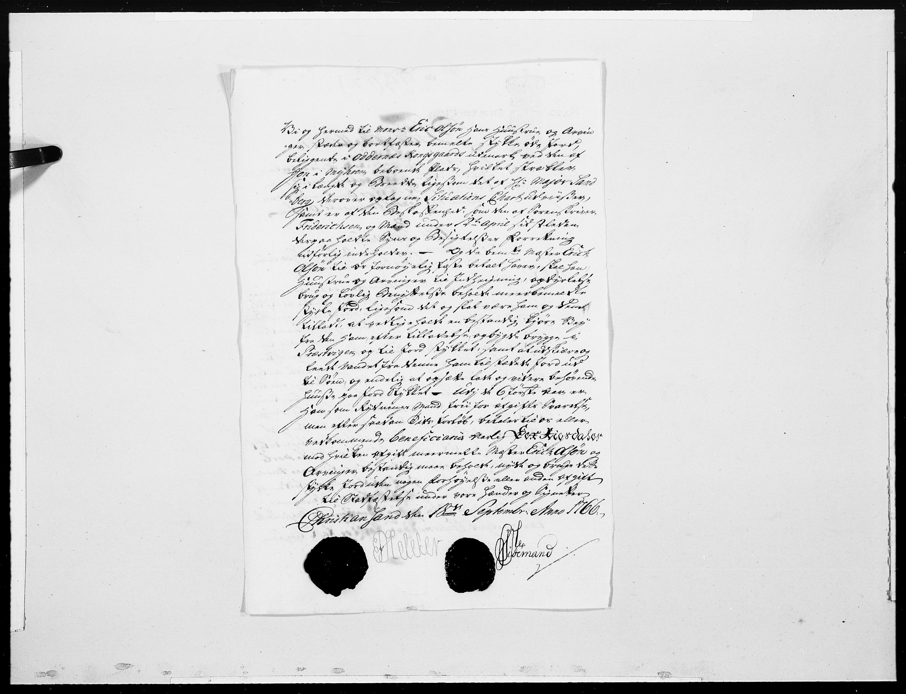 Danske Kanselli 1572-1799, AV/RA-EA-3023/F/Fc/Fcc/Fcca/L0193: Norske innlegg 1572-1799, 1766, p. 482