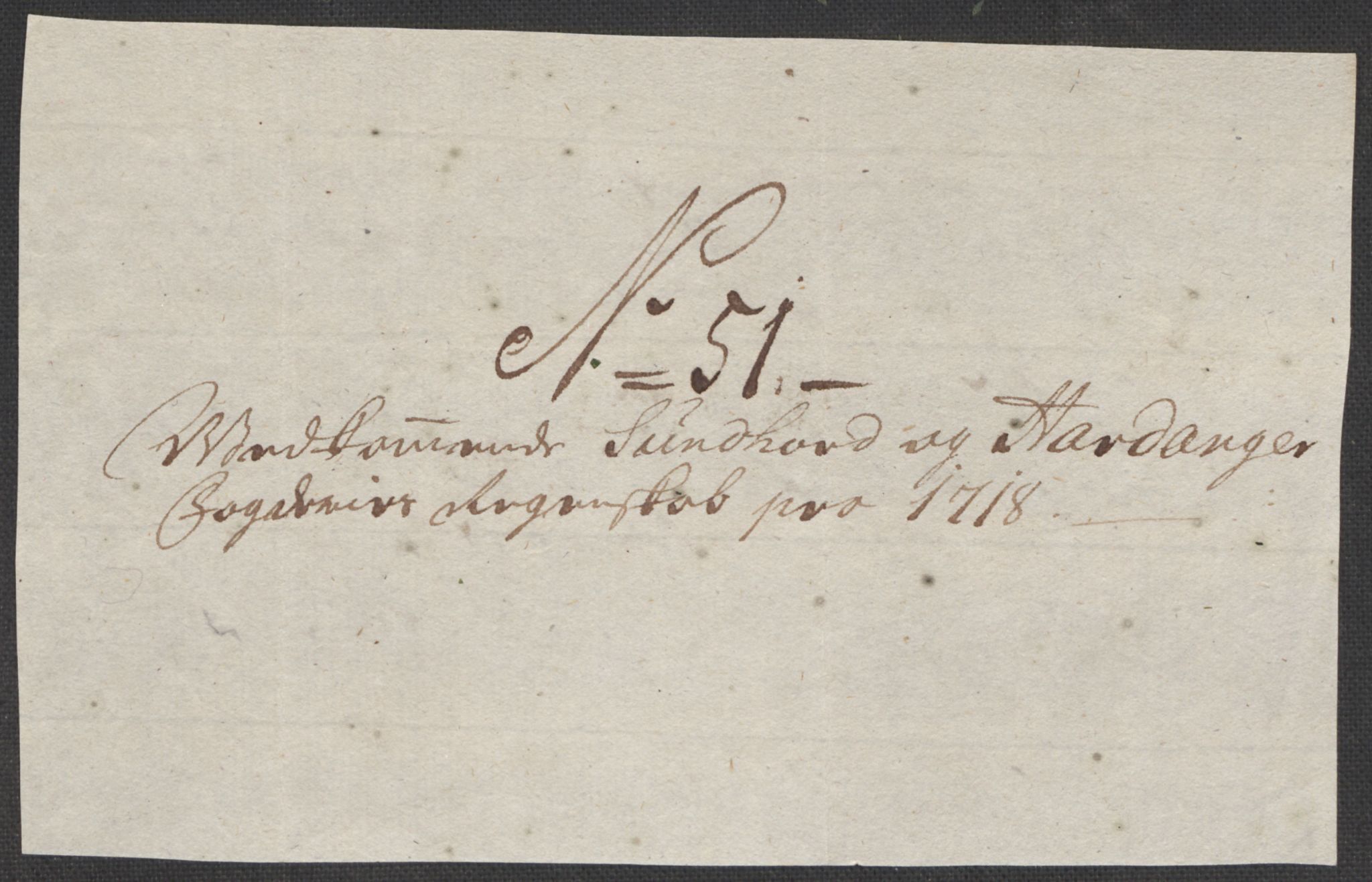 Rentekammeret inntil 1814, Reviderte regnskaper, Fogderegnskap, AV/RA-EA-4092/R48/L2996: Fogderegnskap Sunnhordland og Hardanger, 1718, p. 32