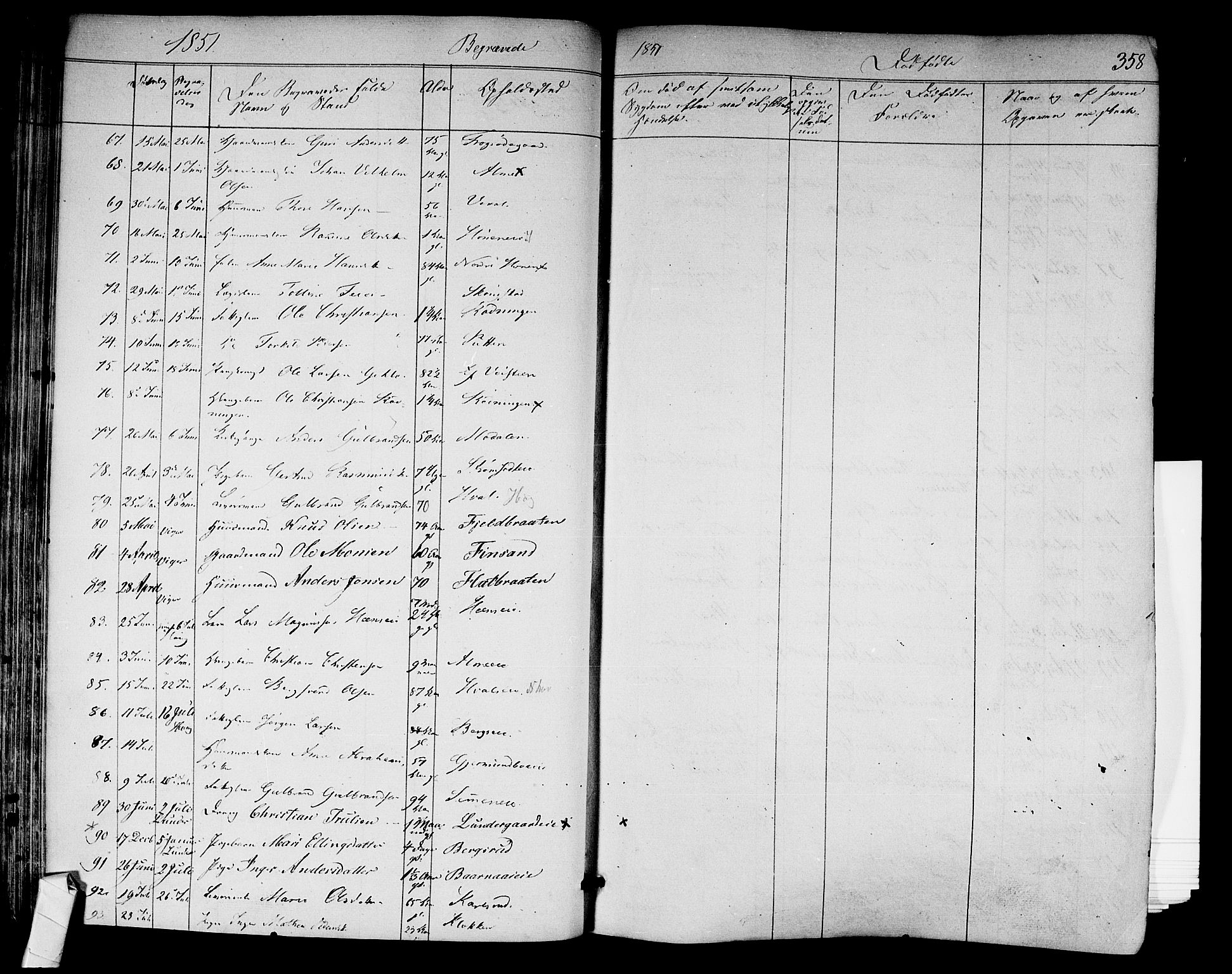 Norderhov kirkebøker, AV/SAKO-A-237/F/Fa/L0011: Parish register (official) no. 11, 1847-1856, p. 358