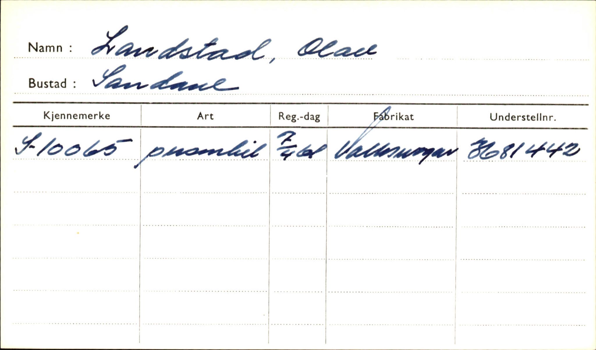 Statens vegvesen, Sogn og Fjordane vegkontor, SAB/A-5301/4/F/L0001B: Eigarregister Fjordane til 1.6.1961, 1930-1961, p. 405