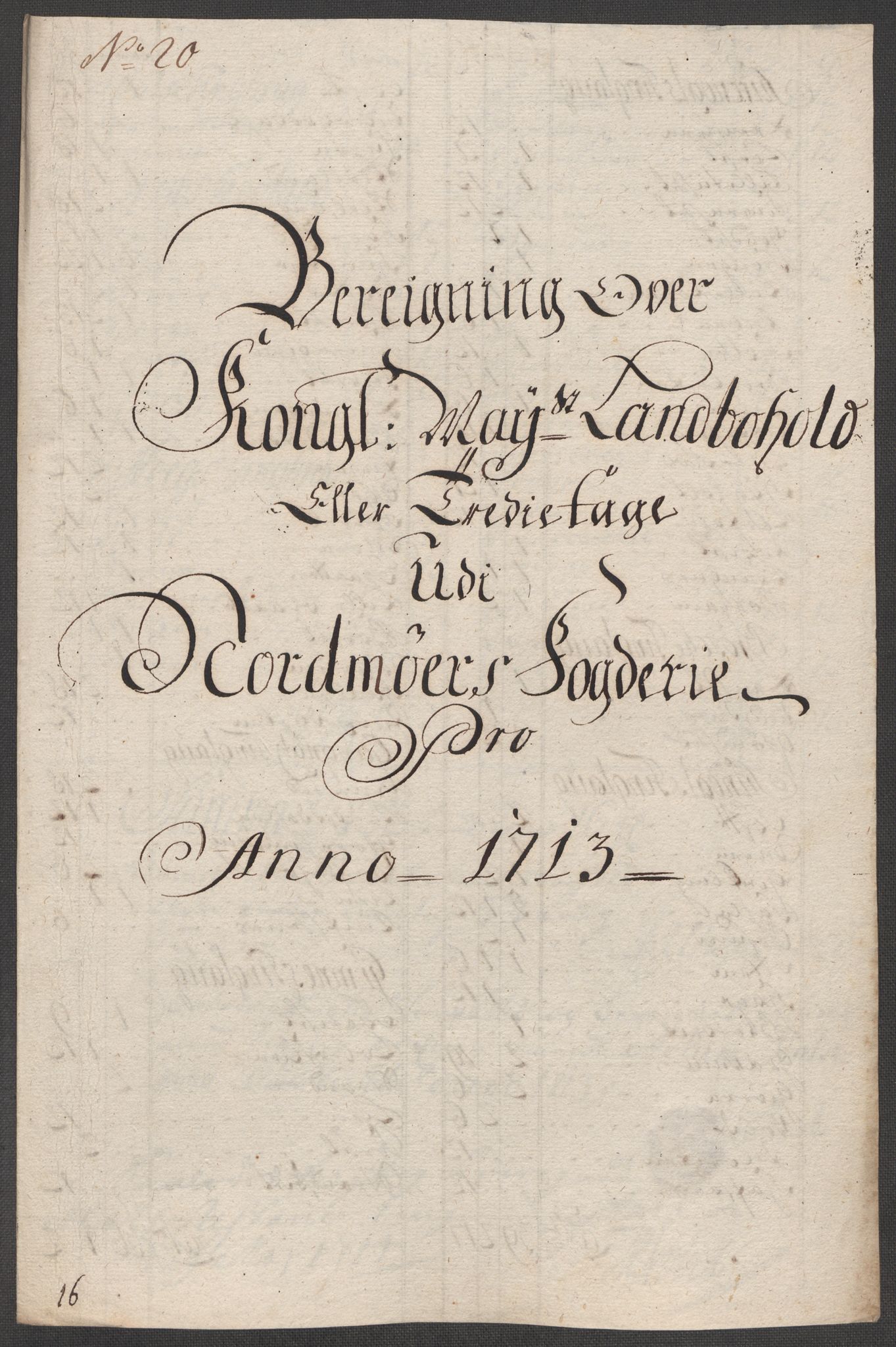 Rentekammeret inntil 1814, Reviderte regnskaper, Fogderegnskap, RA/EA-4092/R56/L3747: Fogderegnskap Nordmøre, 1713, p. 152