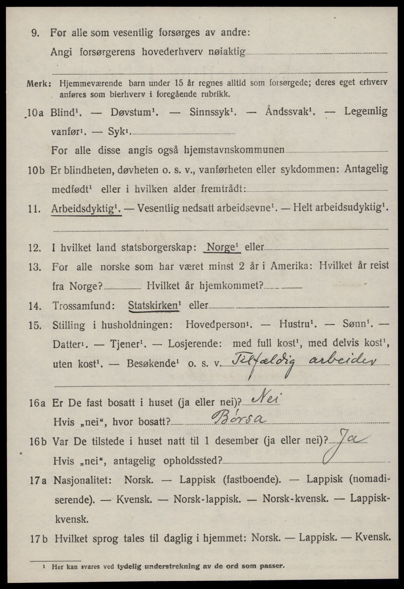 SAT, 1920 census for Børsa, 1920, p. 728