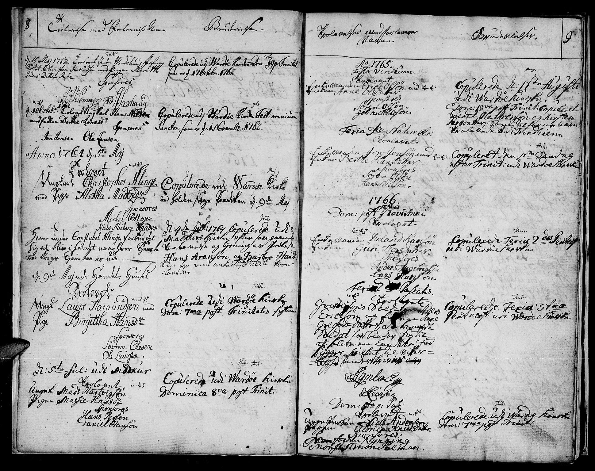 Vadsø sokneprestkontor, SATØ/S-1325/H/Ha/L0001kirke: Parish register (official) no. 1, 1747-1768, p. 8-9