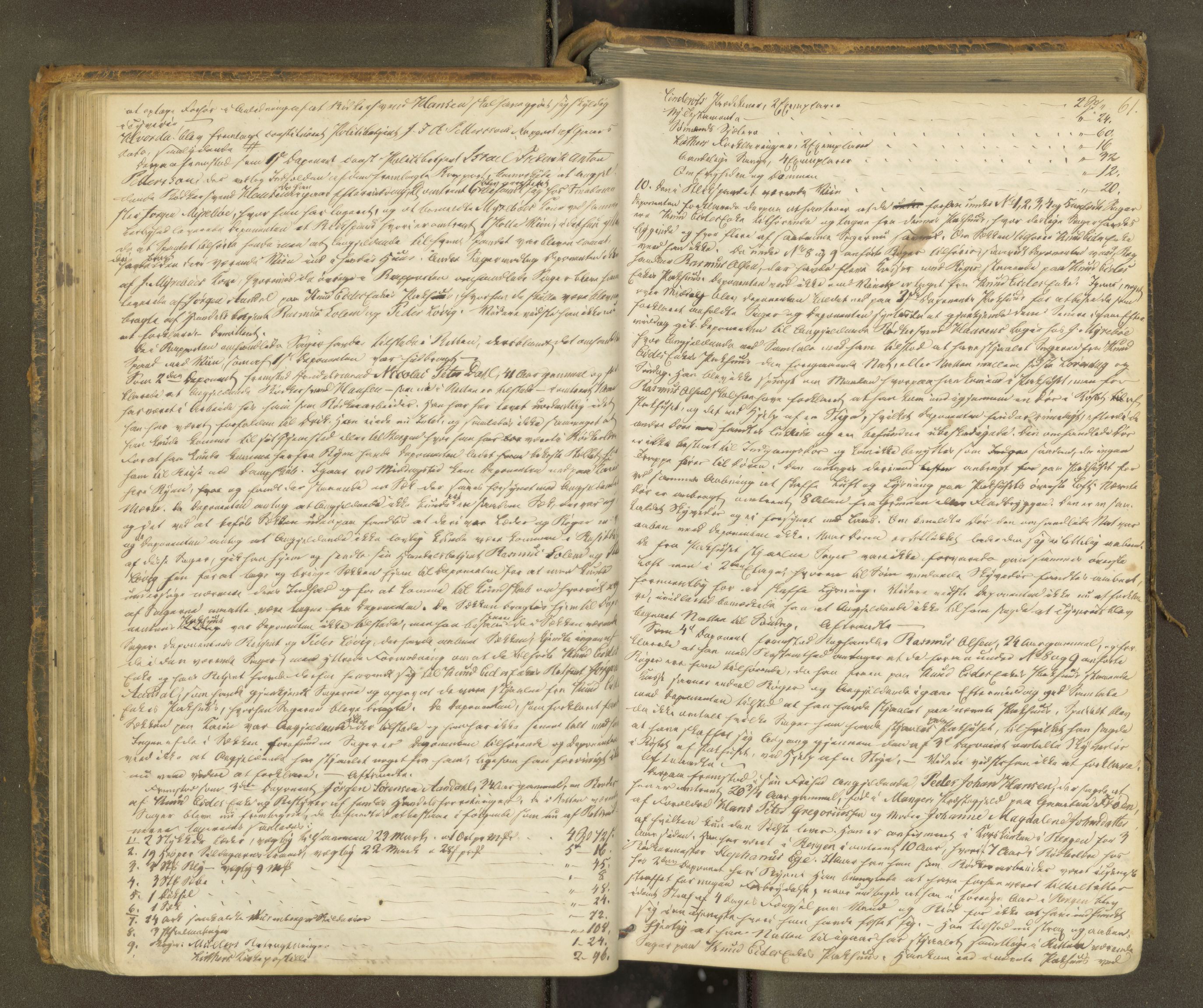 Molde byfogd, AV/SAT-A-0025/1/1A/L0010: Justisprotokoll, 1863-1869, p. 60b-61a
