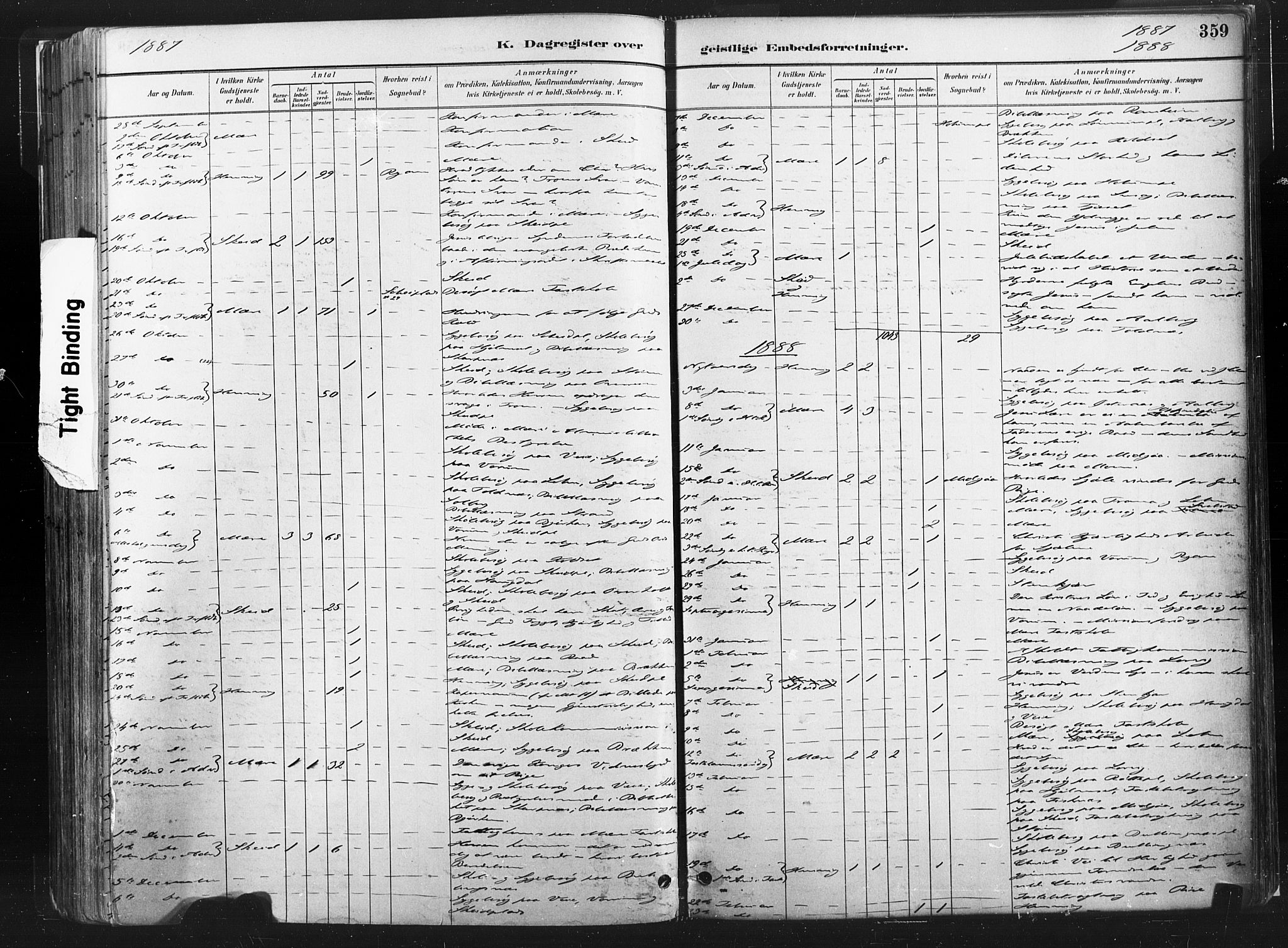 Ministerialprotokoller, klokkerbøker og fødselsregistre - Nord-Trøndelag, SAT/A-1458/735/L0351: Parish register (official) no. 735A10, 1884-1908, p. 359