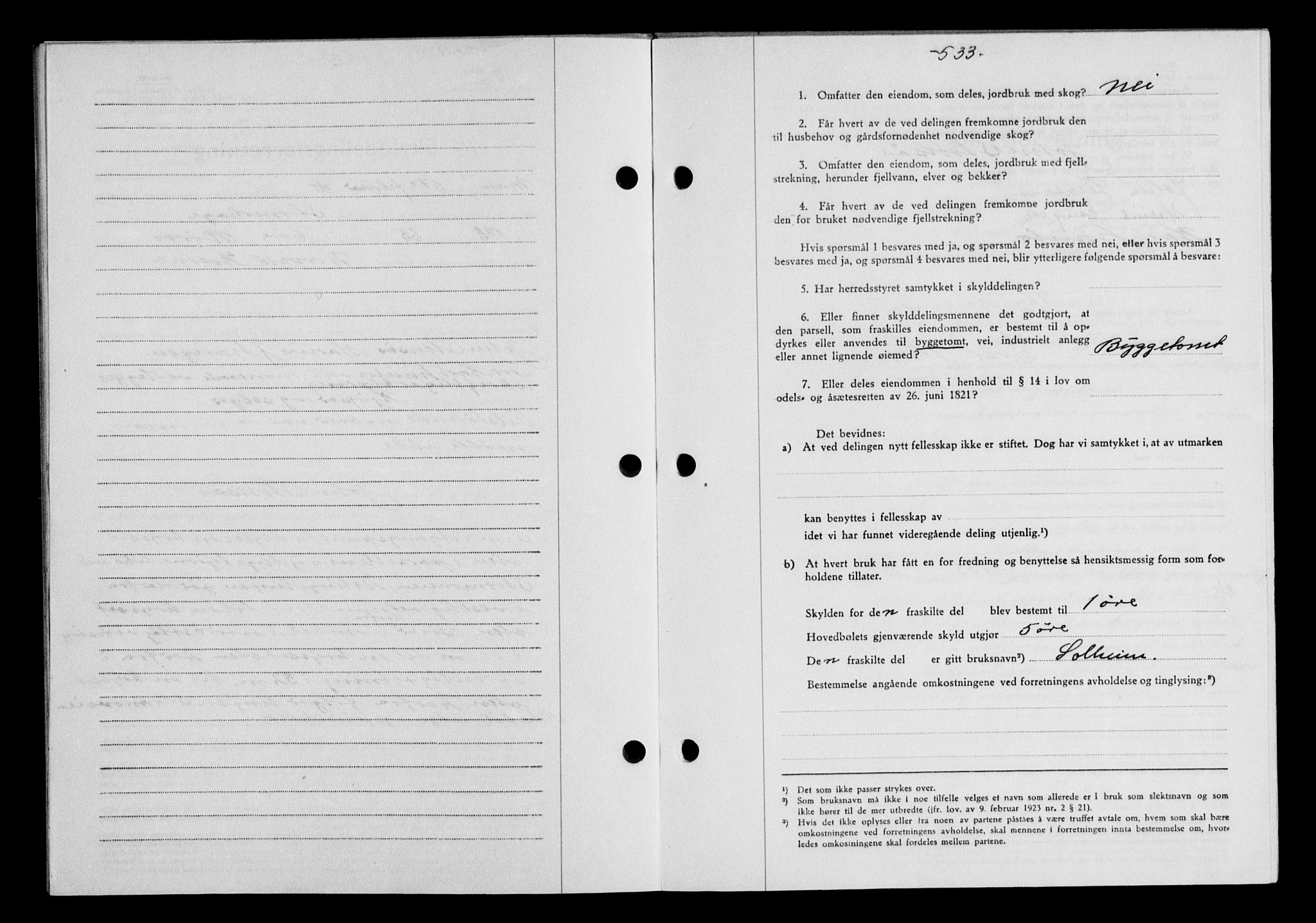 Gauldal sorenskriveri, SAT/A-0014/1/2/2C/L0058: Mortgage book no. 63, 1944-1945, Diary no: : 119/1945