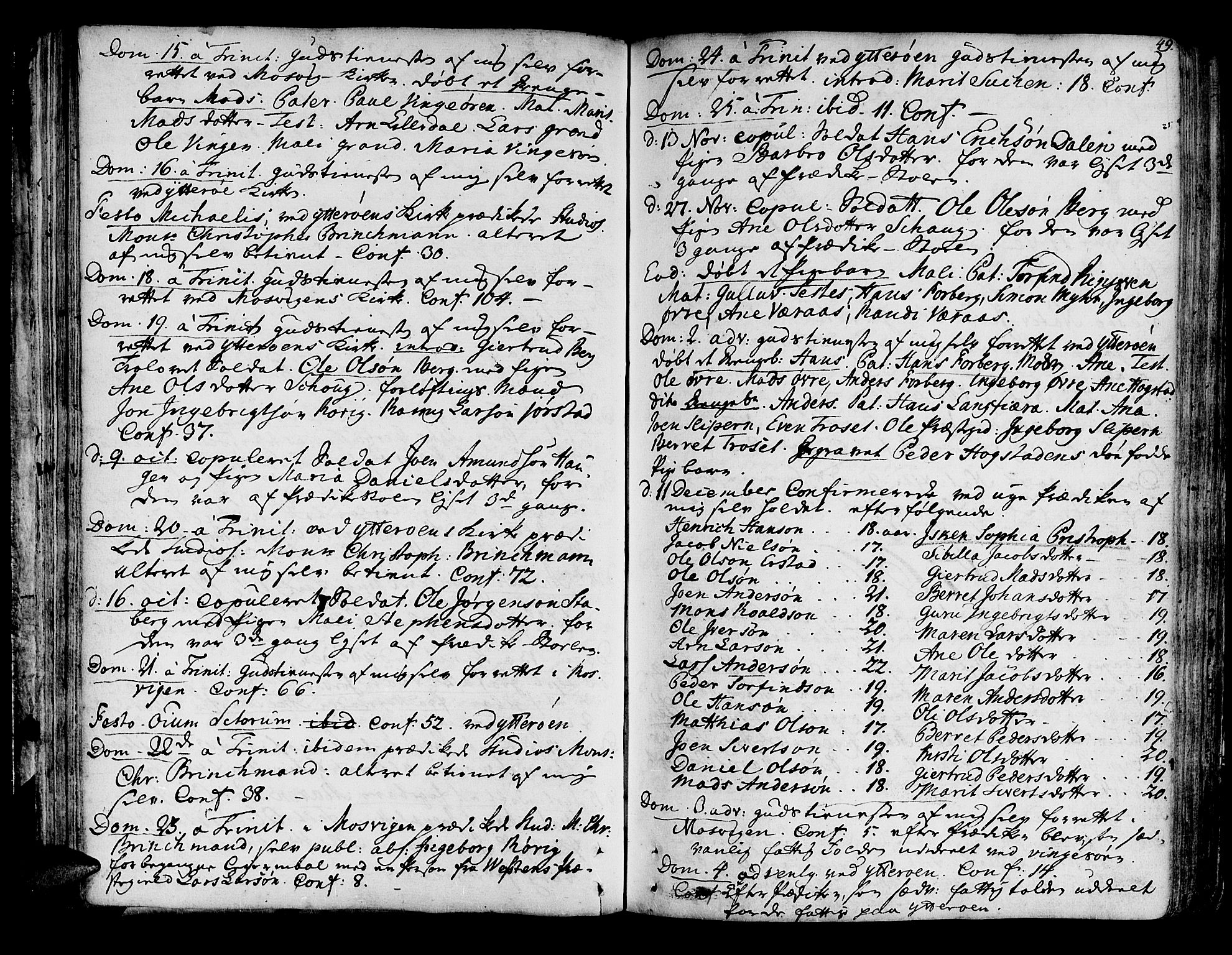 Ministerialprotokoller, klokkerbøker og fødselsregistre - Nord-Trøndelag, SAT/A-1458/722/L0216: Parish register (official) no. 722A03, 1756-1816, p. 49