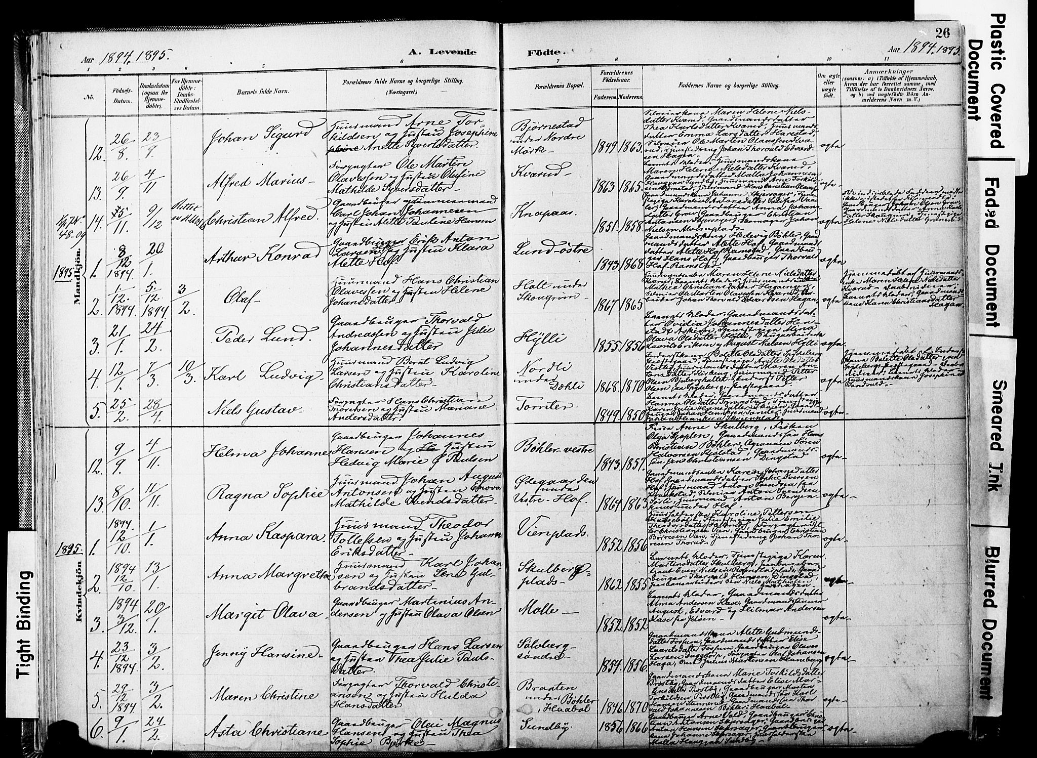 Spydeberg prestekontor Kirkebøker, AV/SAO-A-10924/F/Fa/L0008: Parish register (official) no. I 8, 1886-1900, p. 26