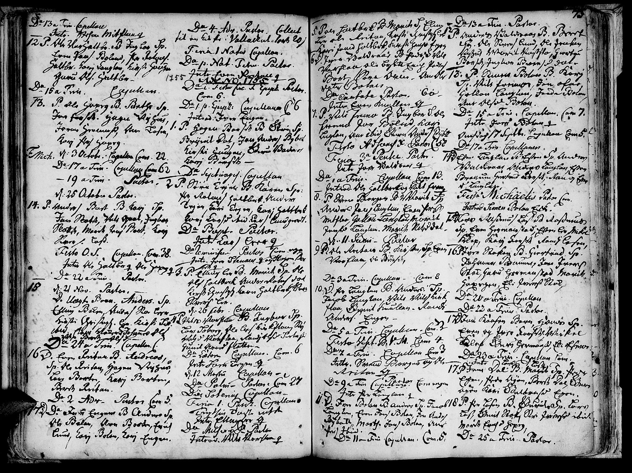 Ministerialprotokoller, klokkerbøker og fødselsregistre - Sør-Trøndelag, SAT/A-1456/691/L1058: Parish register (official) no. 691A01 /2, 1740-1767, p. 73