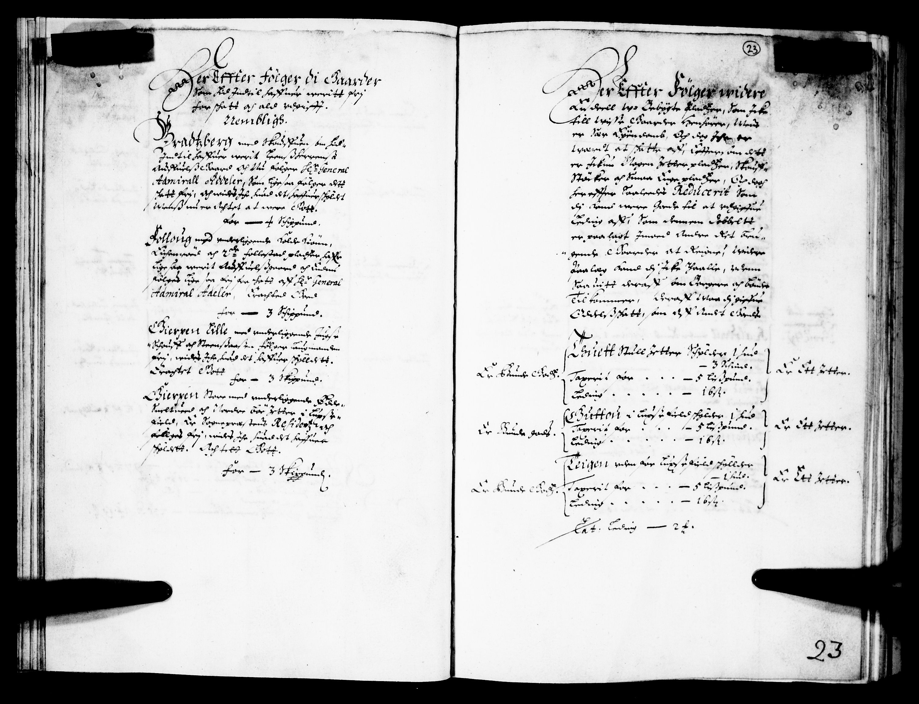 Rentekammeret inntil 1814, Realistisk ordnet avdeling, AV/RA-EA-4070/N/Nb/Nba/L0025: Bamble fogderi, 1665, p. 22b-23a