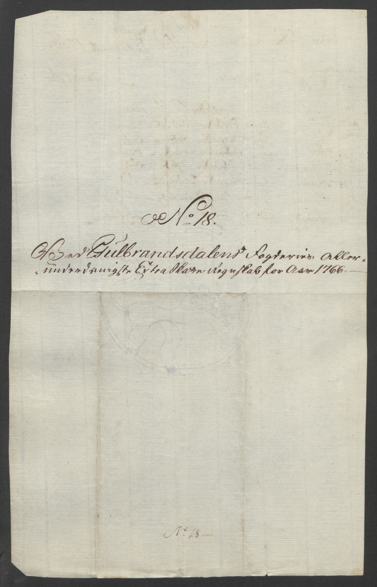 Rentekammeret inntil 1814, Reviderte regnskaper, Fogderegnskap, AV/RA-EA-4092/R17/L1266: Ekstraskatten Gudbrandsdal, 1762-1766, p. 586