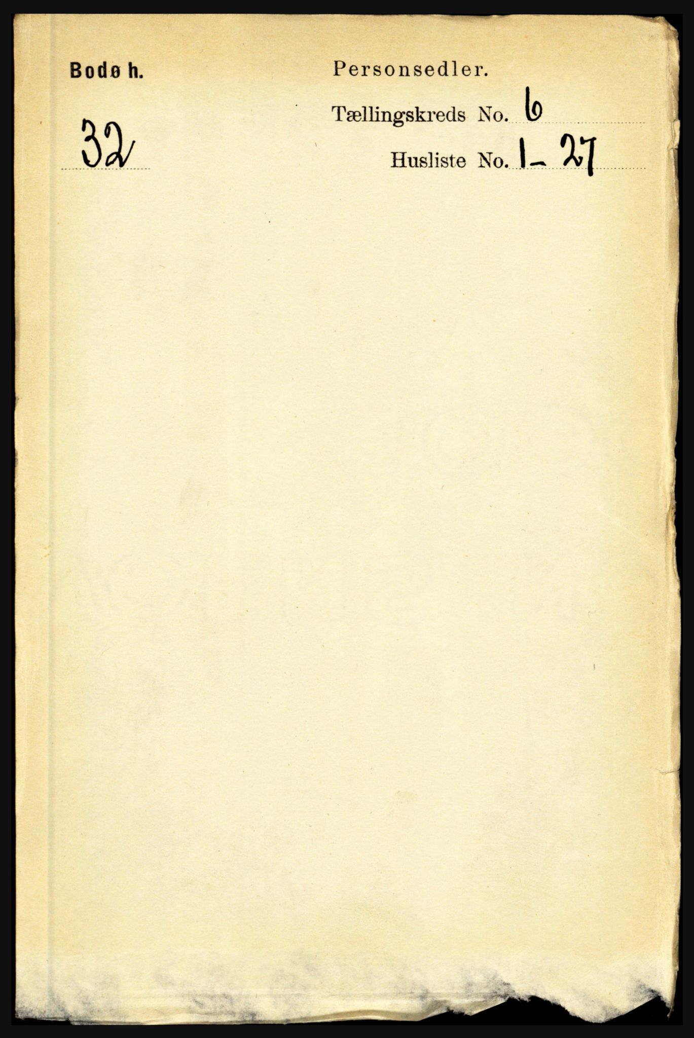 RA, 1891 census for 1843 Bodø, 1891, p. 3930