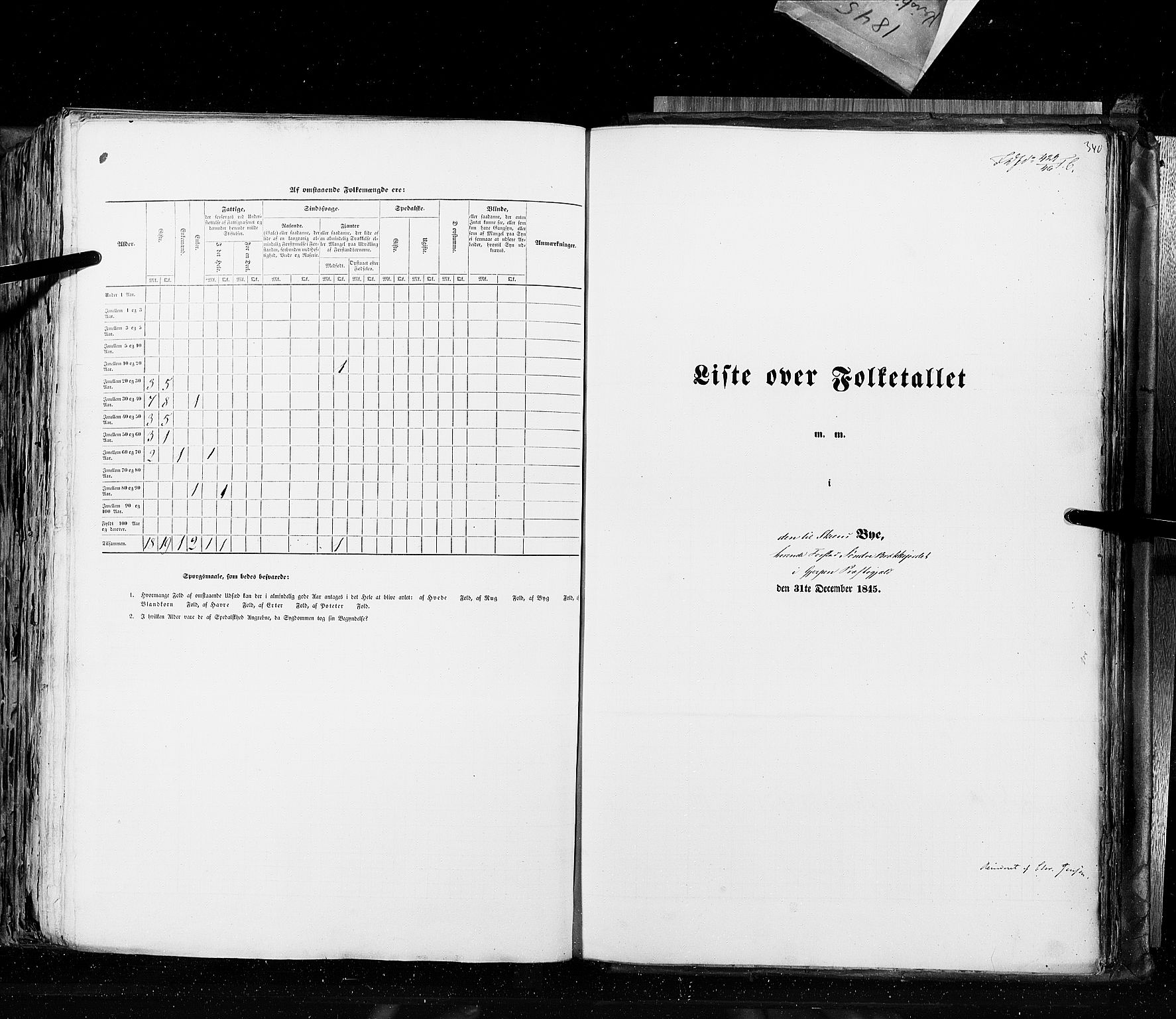 RA, Census 1845, vol. 10: Cities, 1845, p. 340