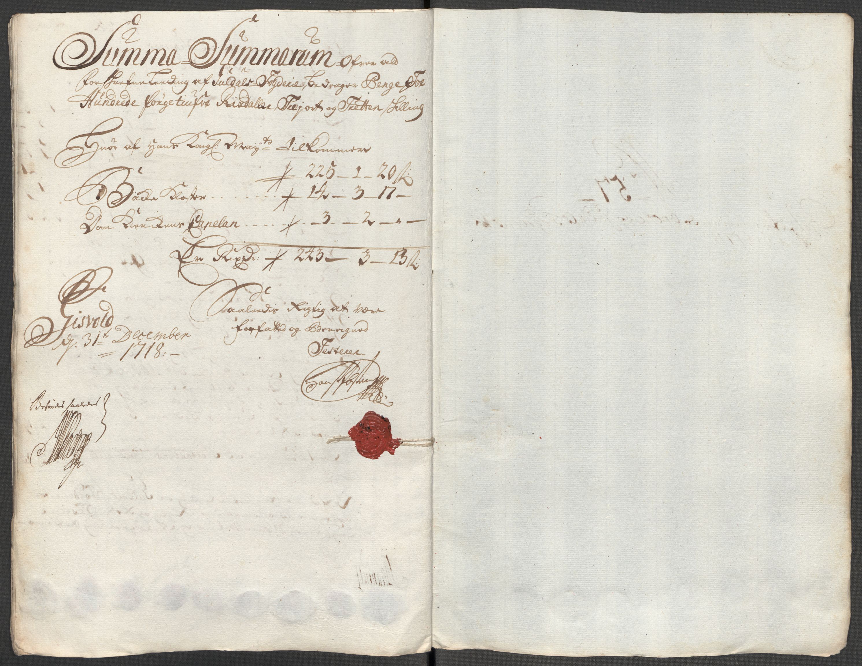 Rentekammeret inntil 1814, Reviderte regnskaper, Fogderegnskap, AV/RA-EA-4092/R60/L3972: Fogderegnskap Orkdal og Gauldal, 1718, p. 112