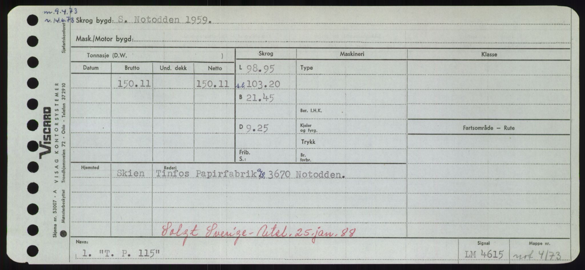 Sjøfartsdirektoratet med forløpere, Skipsmålingen, RA/S-1627/H/Hd/L0038: Fartøy, T-Th, p. 13