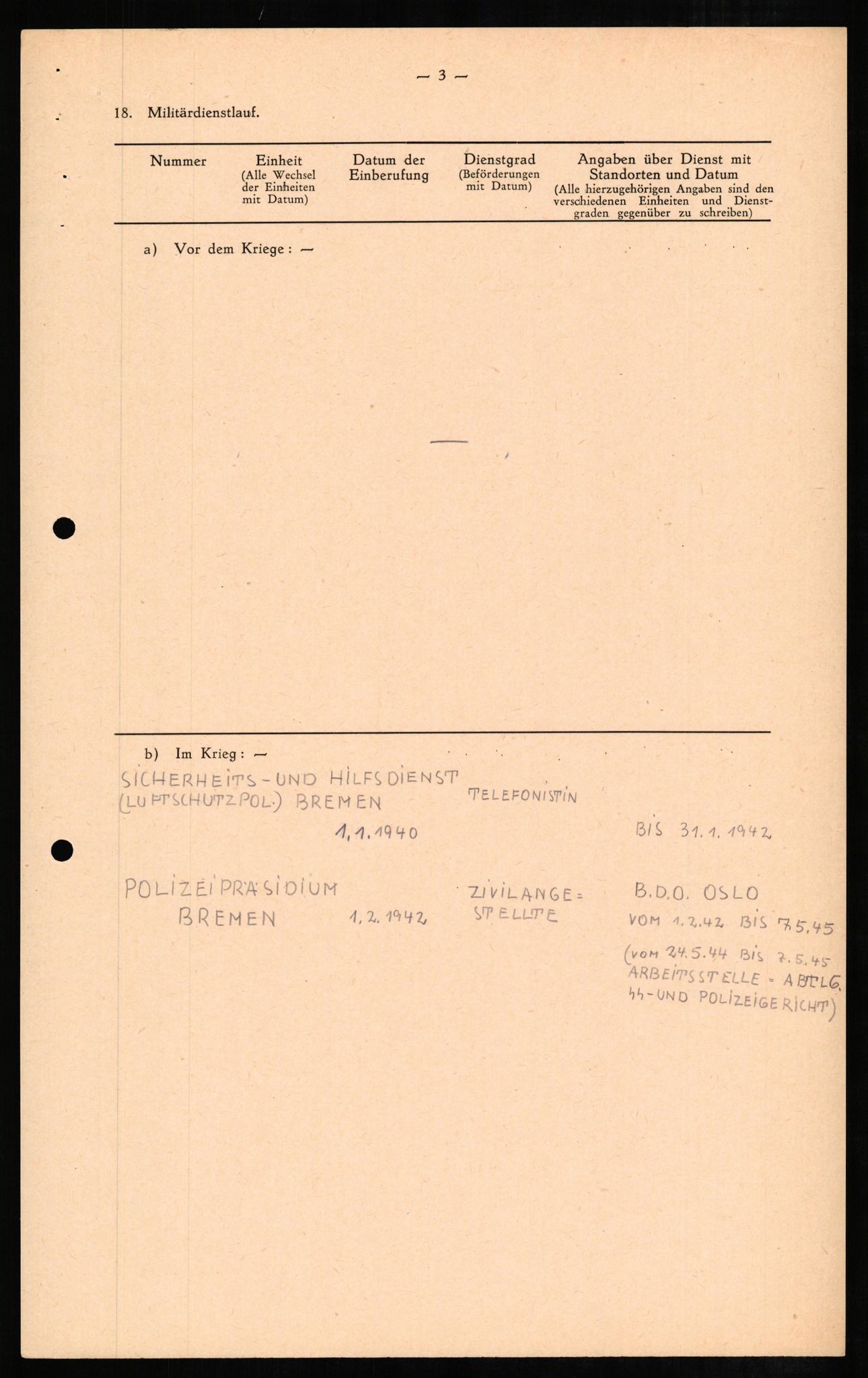 Forsvaret, Forsvarets overkommando II, AV/RA-RAFA-3915/D/Db/L0006: CI Questionaires. Tyske okkupasjonsstyrker i Norge. Tyskere., 1945-1946, p. 232