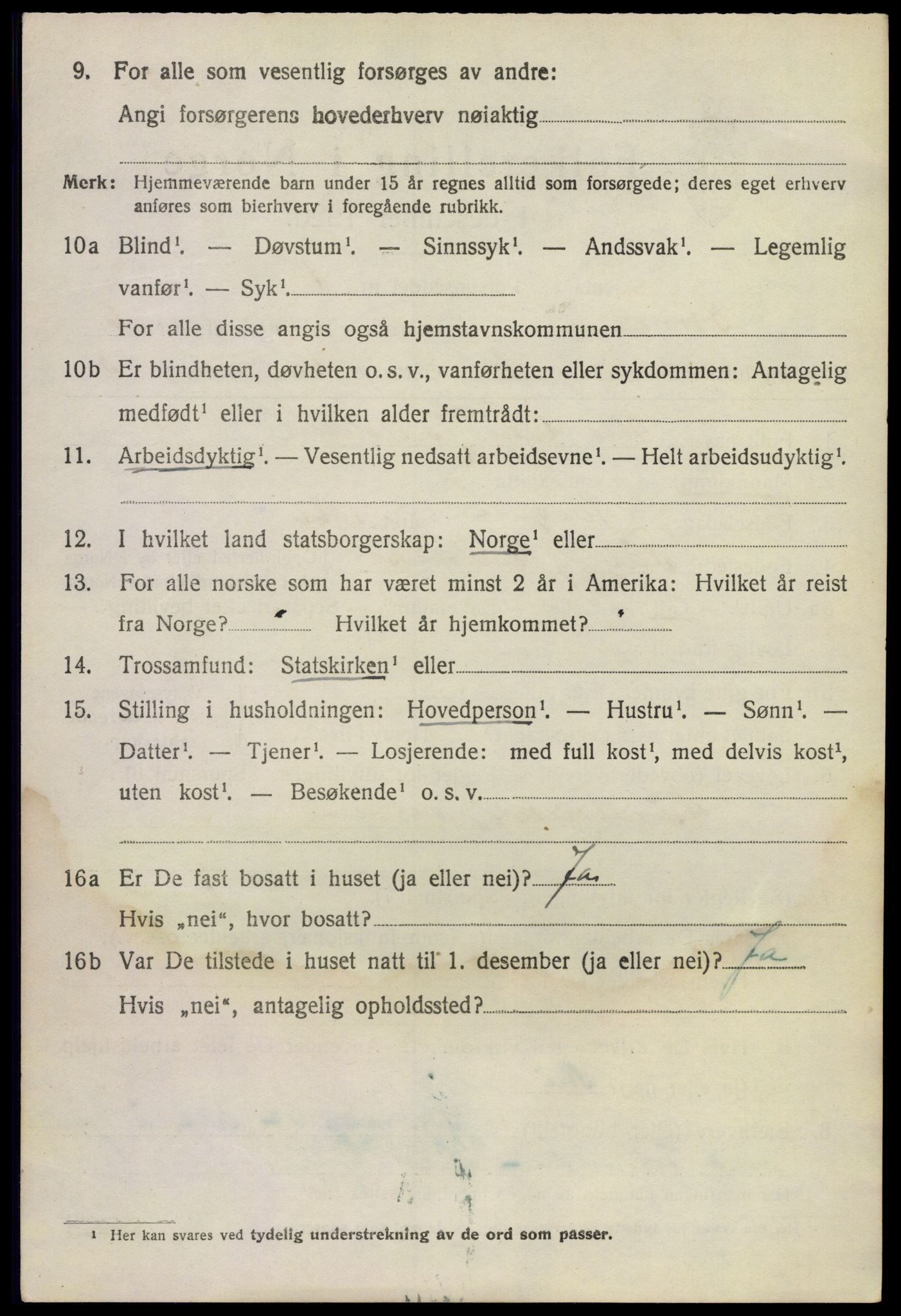 SAKO, 1920 census for Stokke, 1920, p. 7237