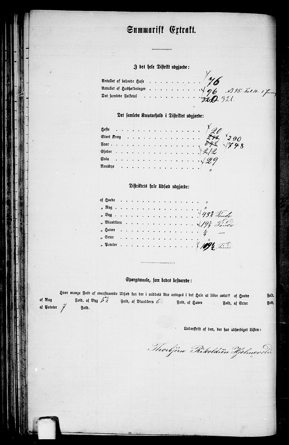 RA, 1865 census for Ulvik, 1865, p. 63