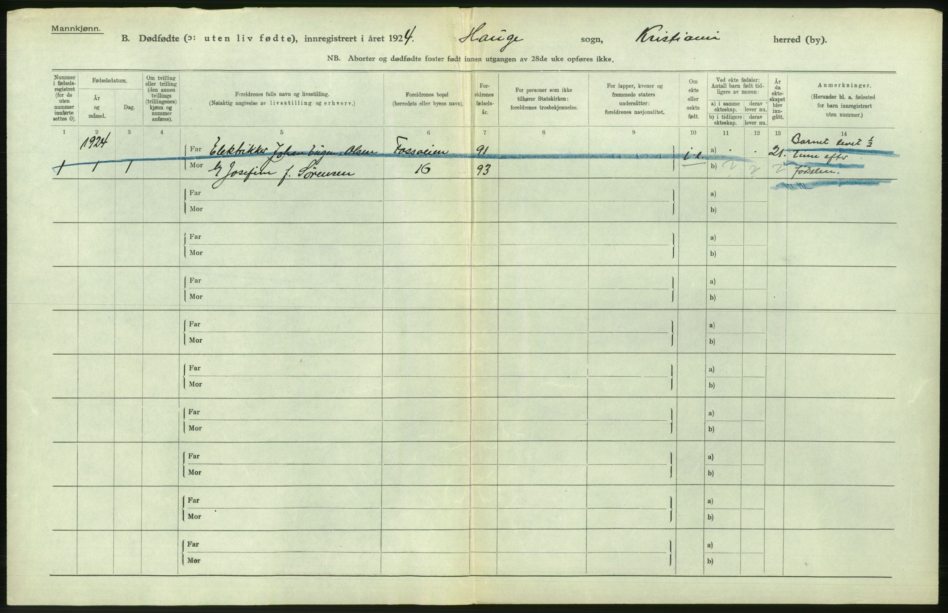 Statistisk sentralbyrå, Sosiodemografiske emner, Befolkning, AV/RA-S-2228/D/Df/Dfc/Dfcd/L0009: Kristiania: Døde kvinner, dødfødte, 1924, p. 626