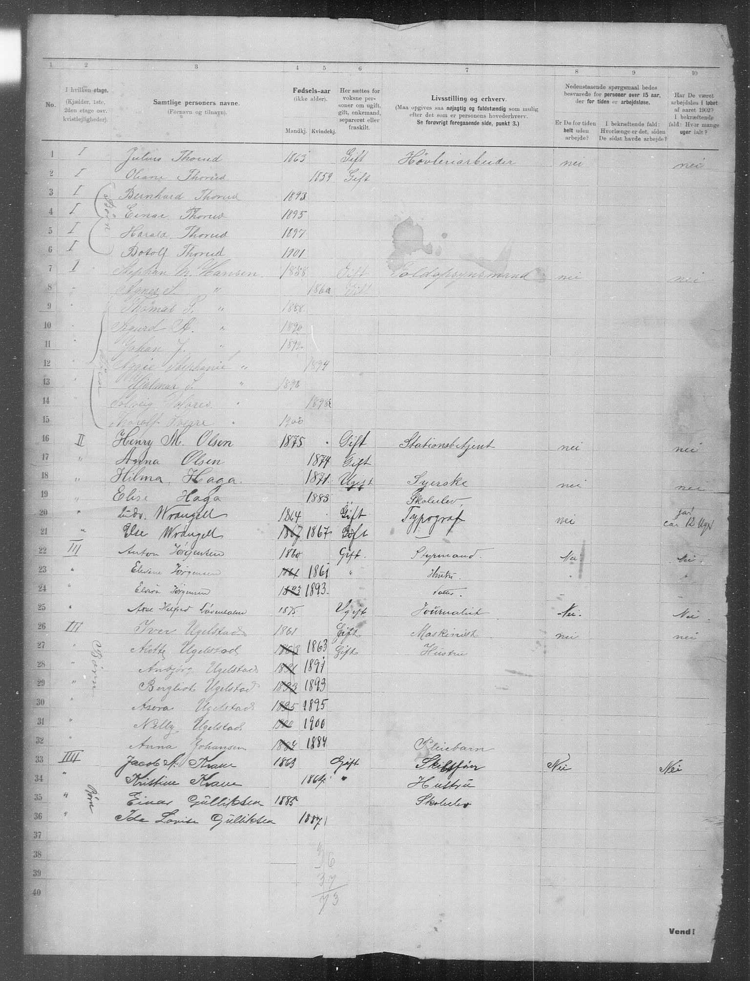 OBA, Municipal Census 1902 for Kristiania, 1902, p. 23855