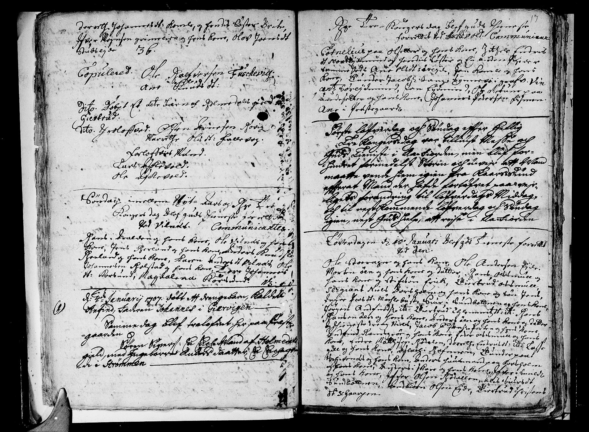 Askvoll sokneprestembete, SAB/A-79501/H/Haa/Haaa/L0001: Parish register (official) no. A 1, 1706-1711, p. 17