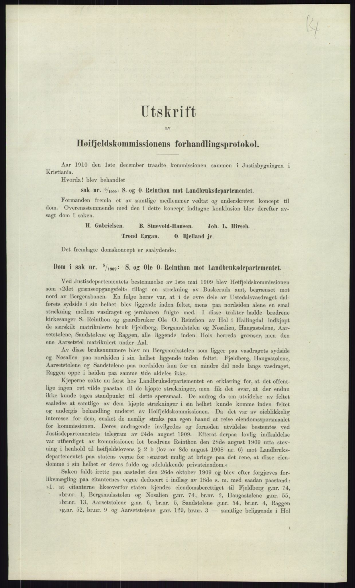 Høyfjellskommisjonen, RA/S-1546/X/Xa/L0001: Nr. 1-33, 1909-1953, p. 879