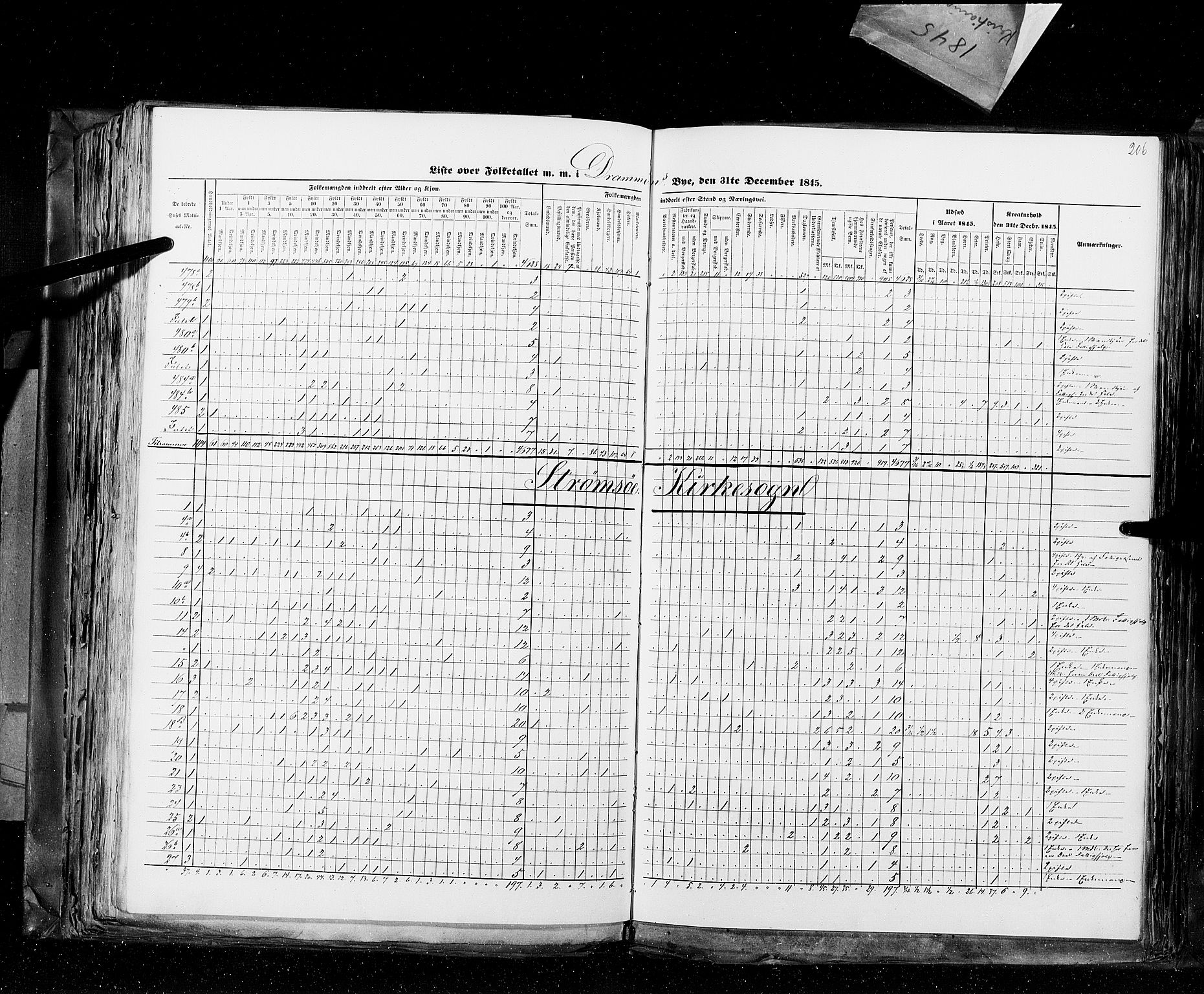 RA, Census 1845, vol. 10: Cities, 1845, p. 206