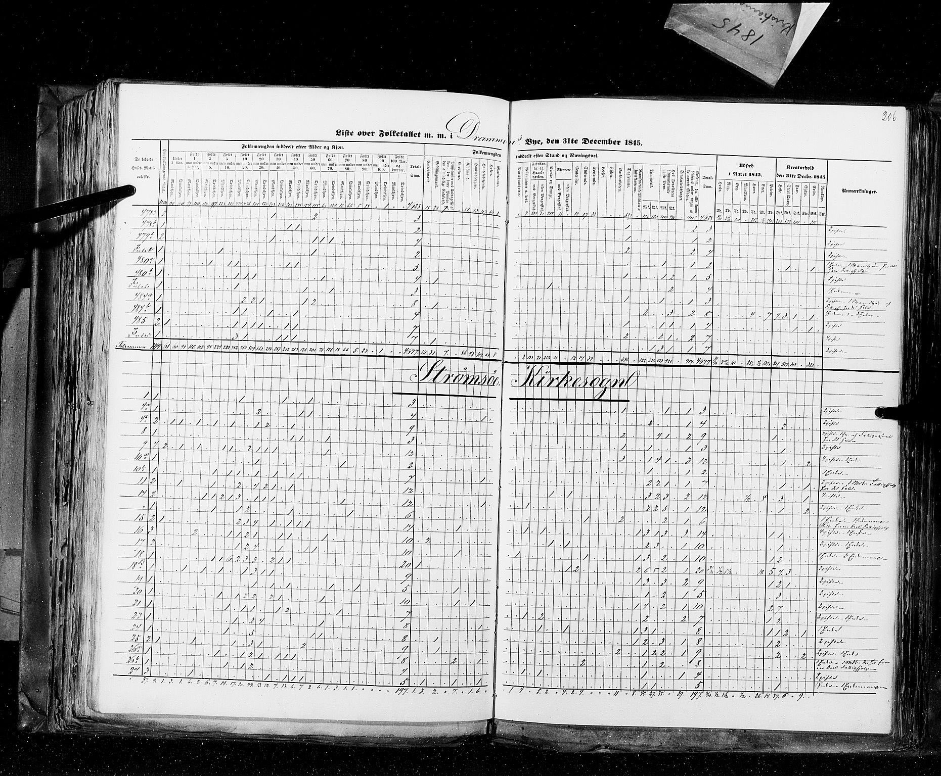 RA, Census 1845, vol. 10: Cities, 1845, p. 206