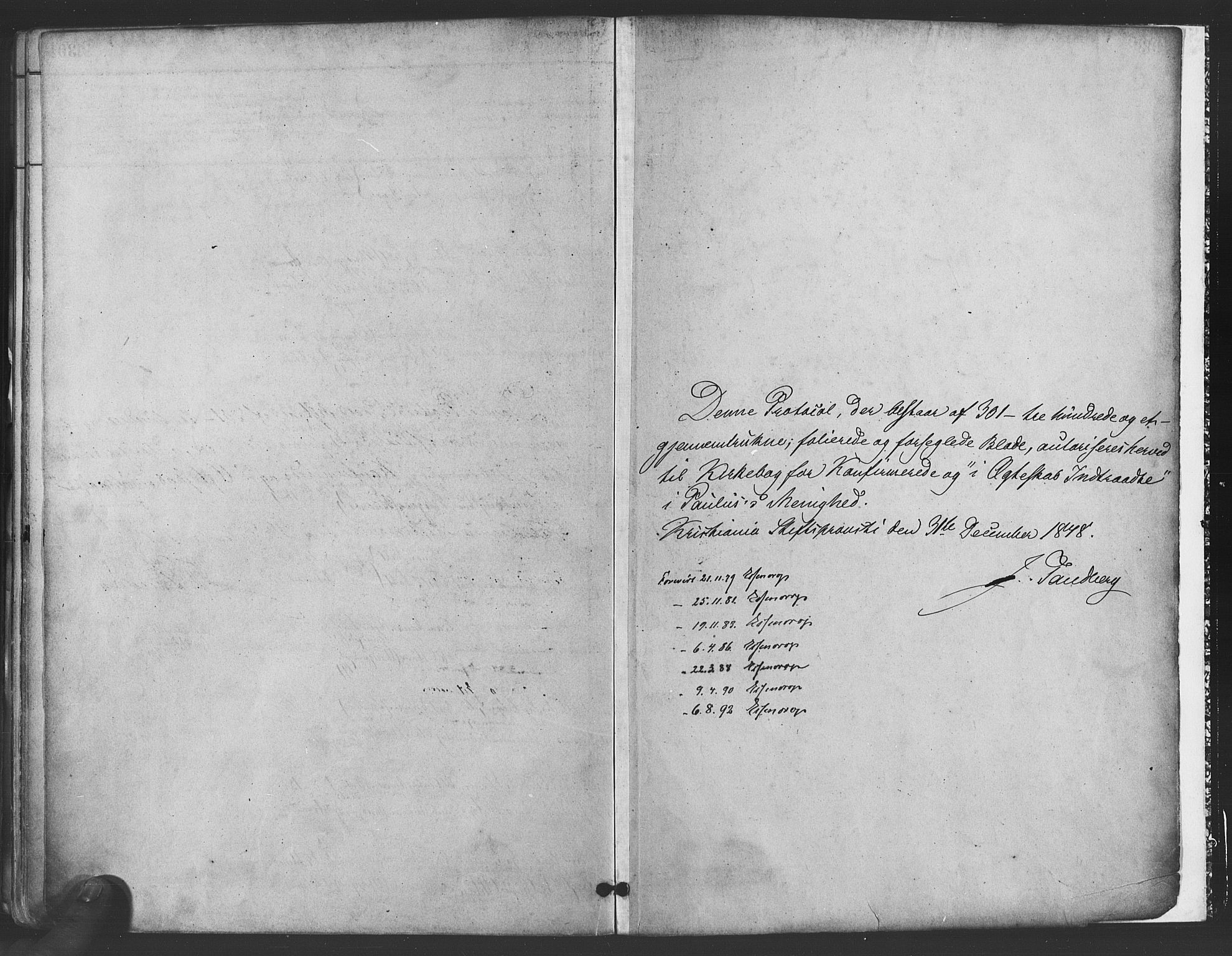 Paulus prestekontor Kirkebøker, AV/SAO-A-10871/F/Fa/L0004: Parish register (official) no. 4, 1879-1891