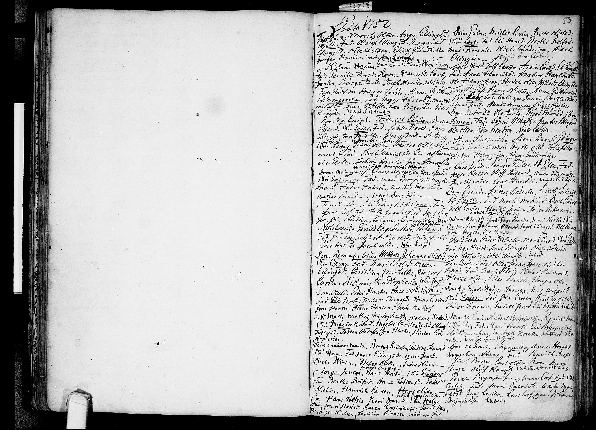 Råde prestekontor kirkebøker, AV/SAO-A-2009/F/Fa/L0001: Parish register (official) no. 1, 1707-1762, p. 53