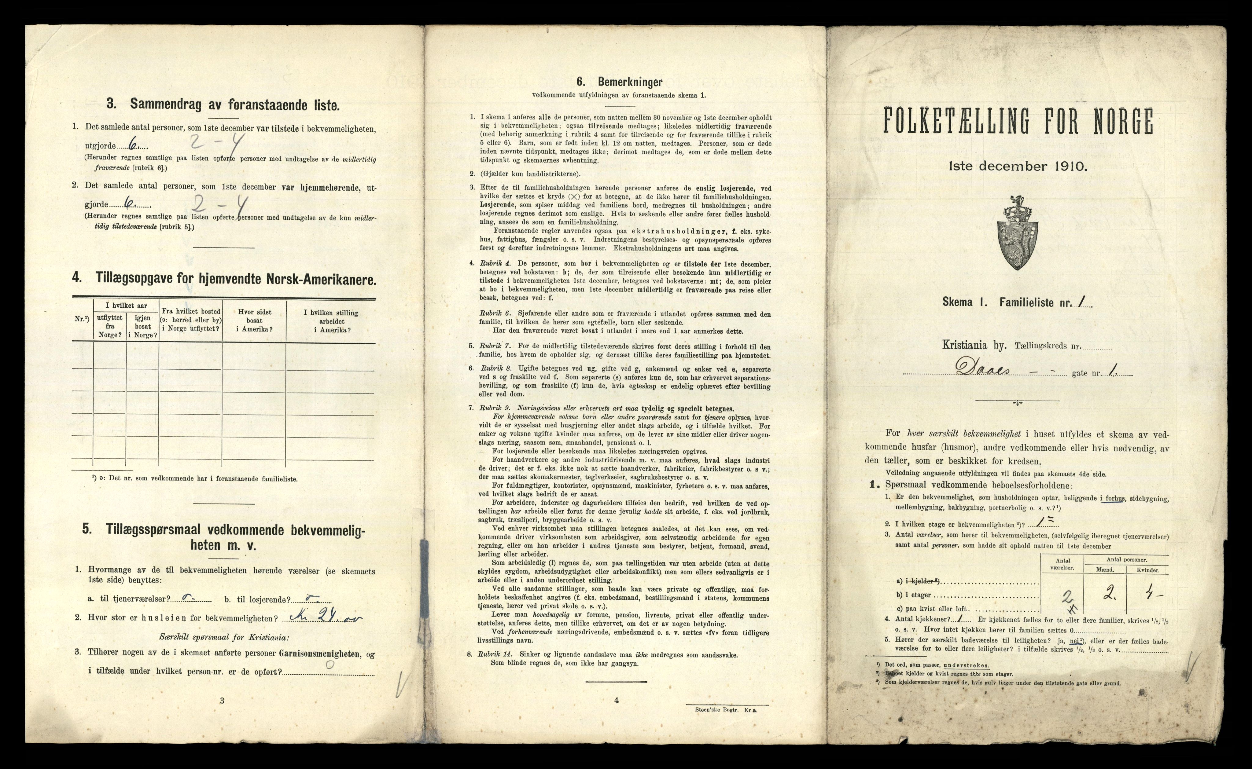 RA, 1910 census for Kristiania, 1910, p. 14565