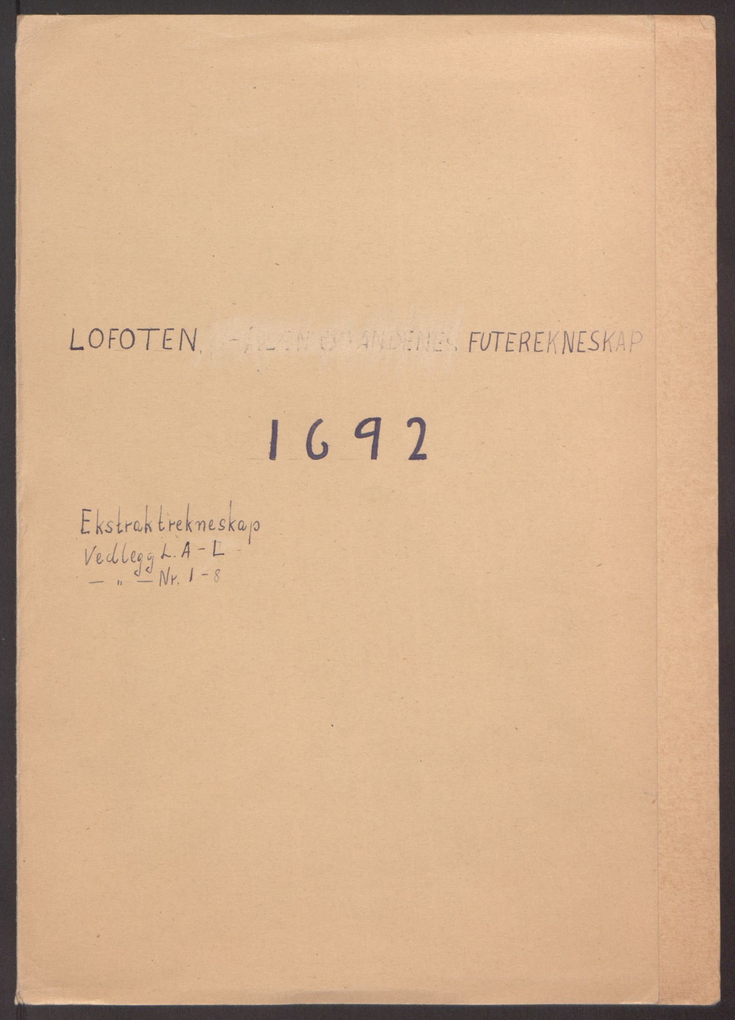 Rentekammeret inntil 1814, Reviderte regnskaper, Fogderegnskap, RA/EA-4092/R67/L4675: Fogderegnskap Vesterålen, Andenes og Lofoten, 1691-1693, p. 110
